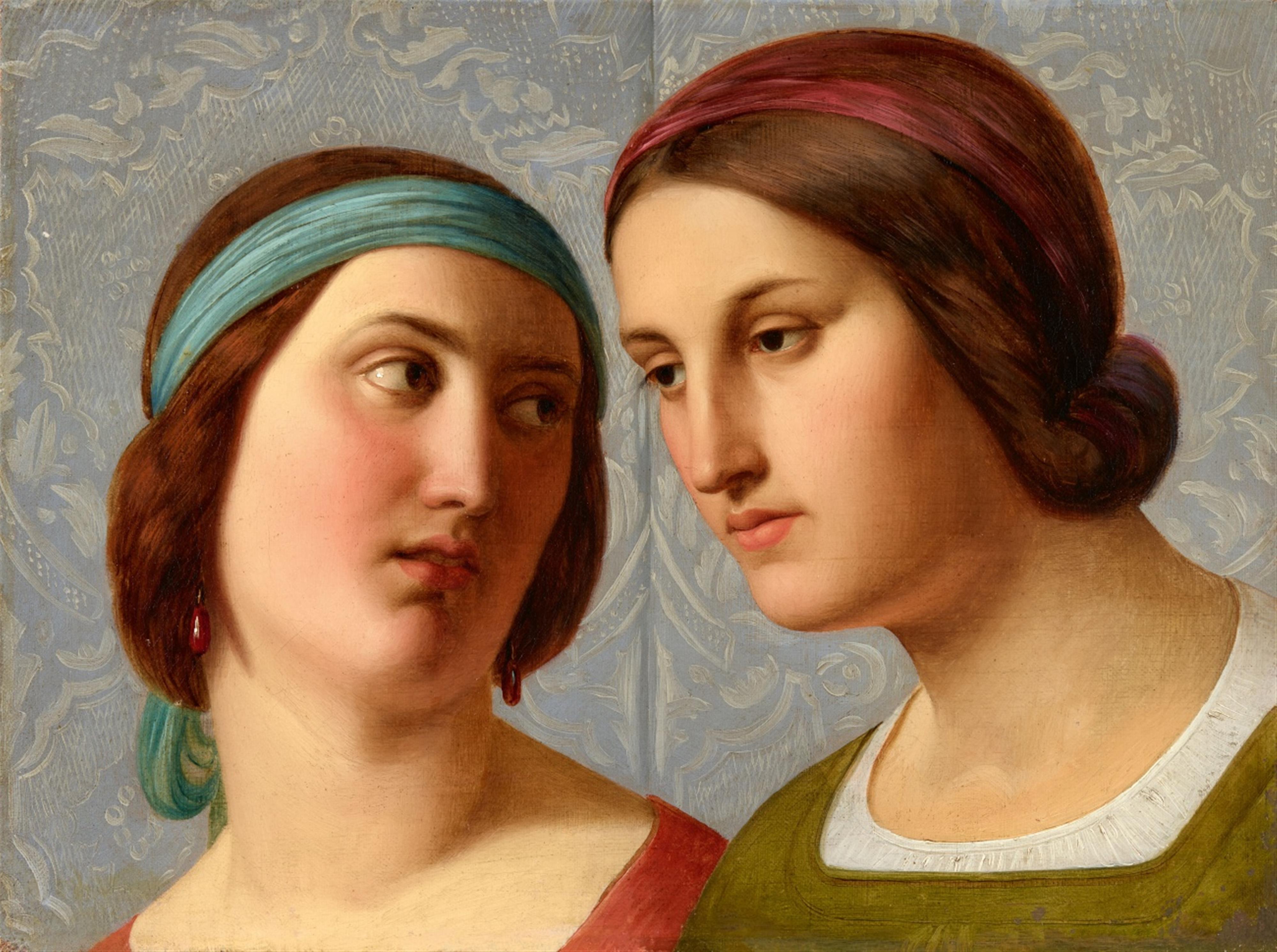 Franz Ittenbach - Two female heads (The Sisters) - image-1