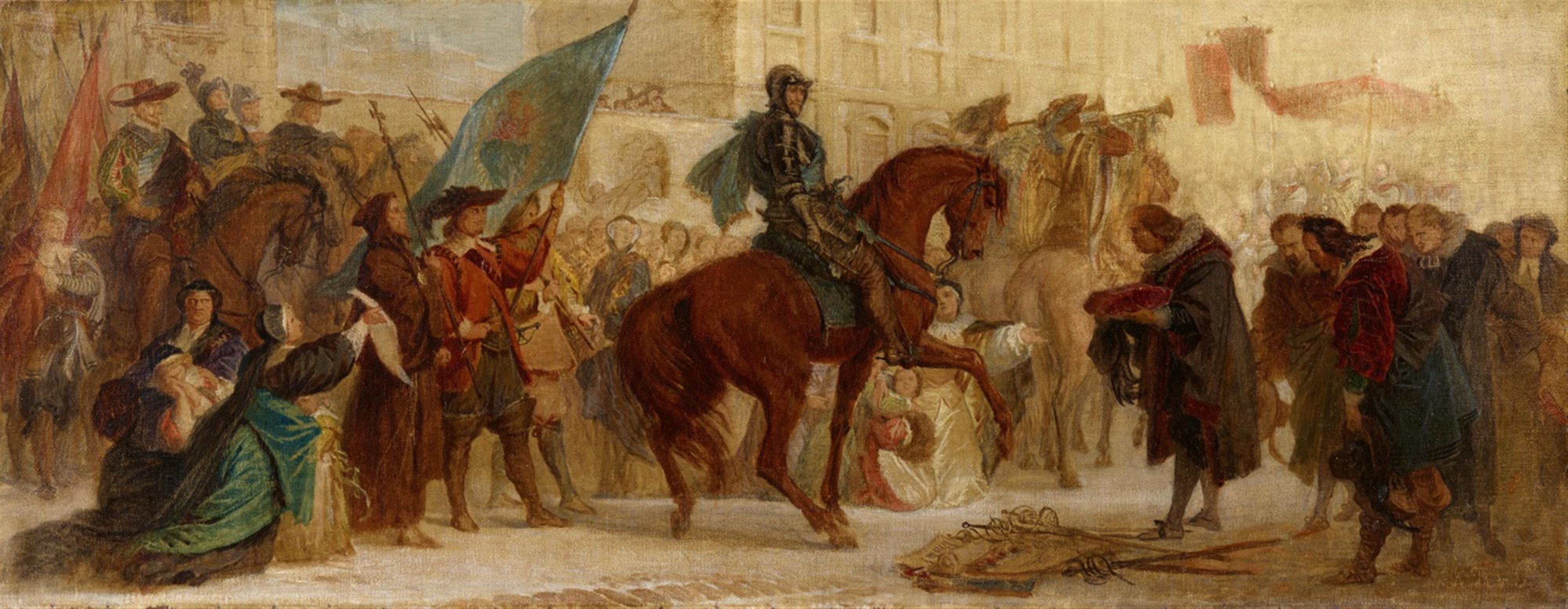 Ferdinand Piloty, attributed to - The Entry of Duke Maximilian I. into Prague after the Victory at the White Mountain 1620 - image-1