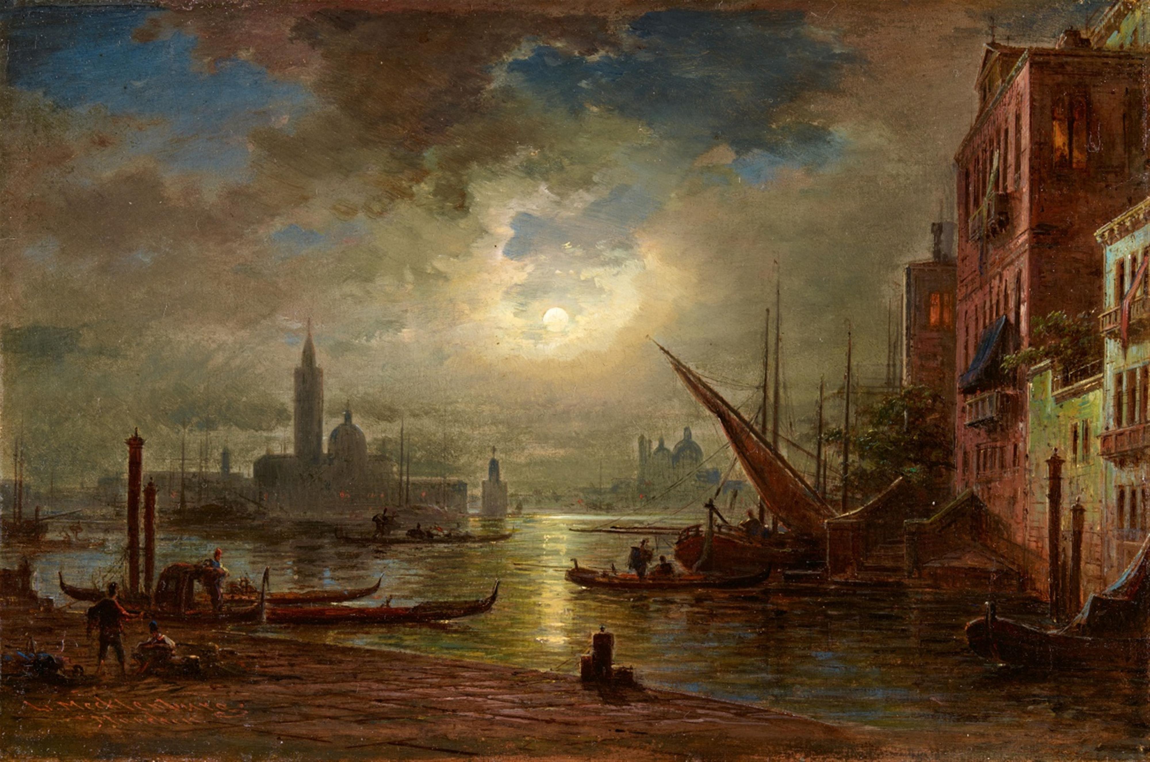 Ludwig (Louis) Mecklenburg - Venice by Moonlight - image-1