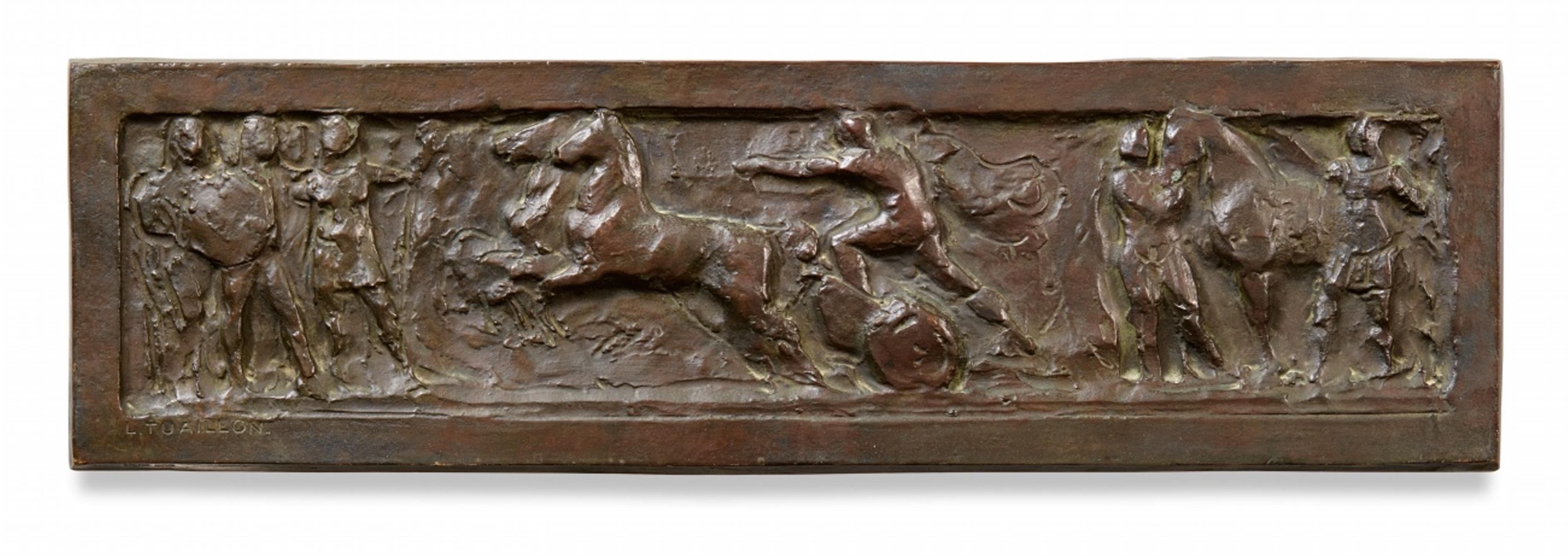 Louis Tuaillon - Allegorical bronze reliefs representing war and agriculture by Louis Tuaillon (1862 Berlin -1919) - image-2