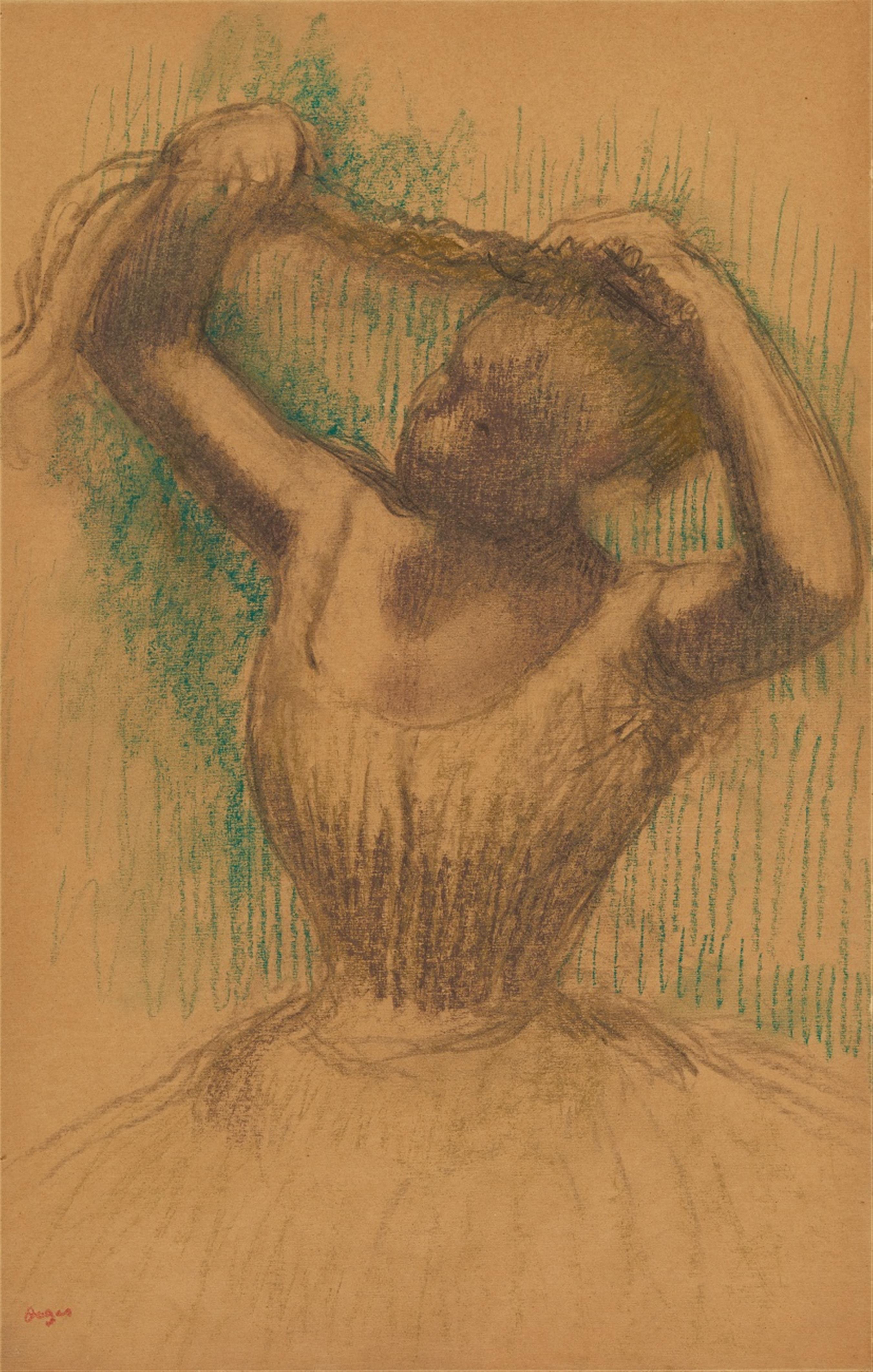Edgar Degas - Danseuse rajustant sa coiffure - image-1