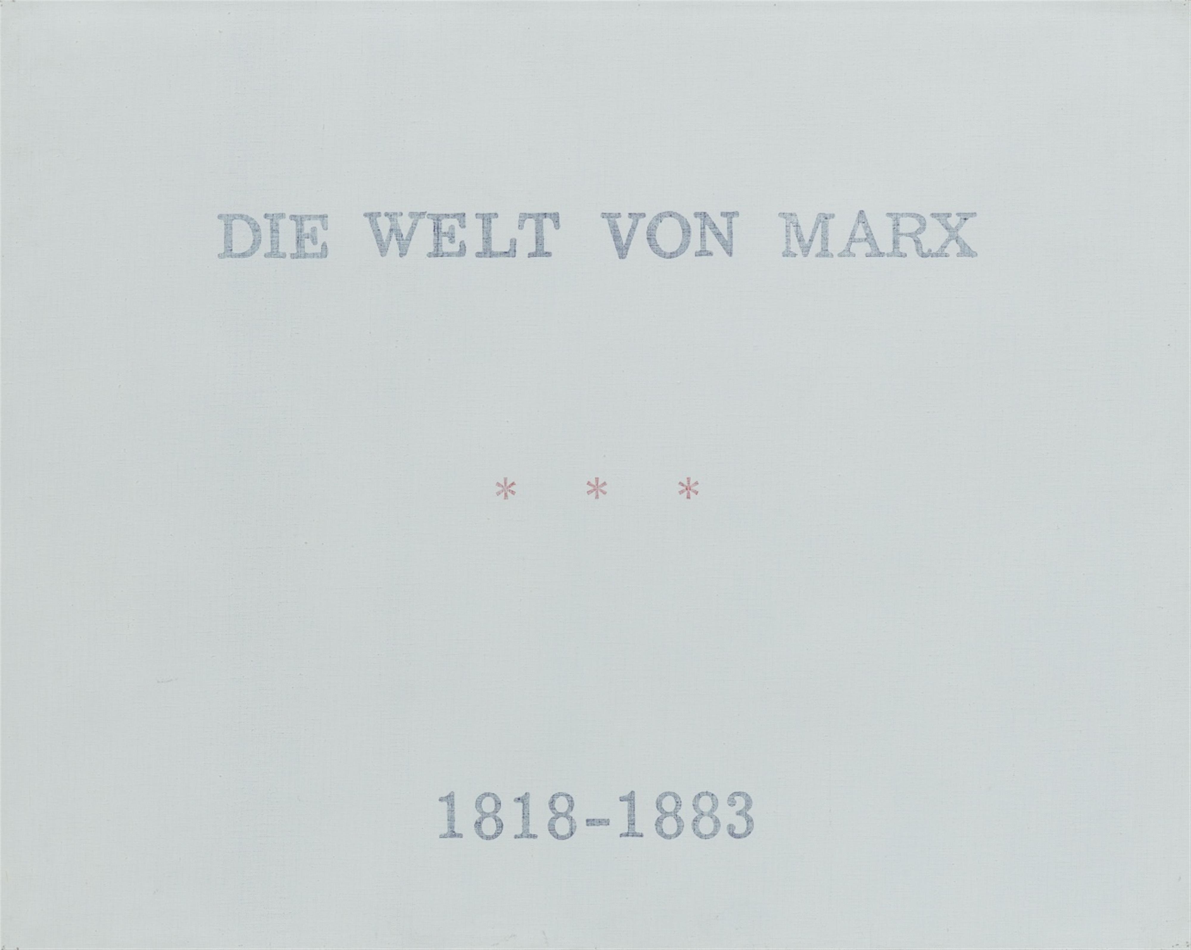 Marcel Broodthaers - Série de neuf tableaux en langue allemande, Die Welt - image-8