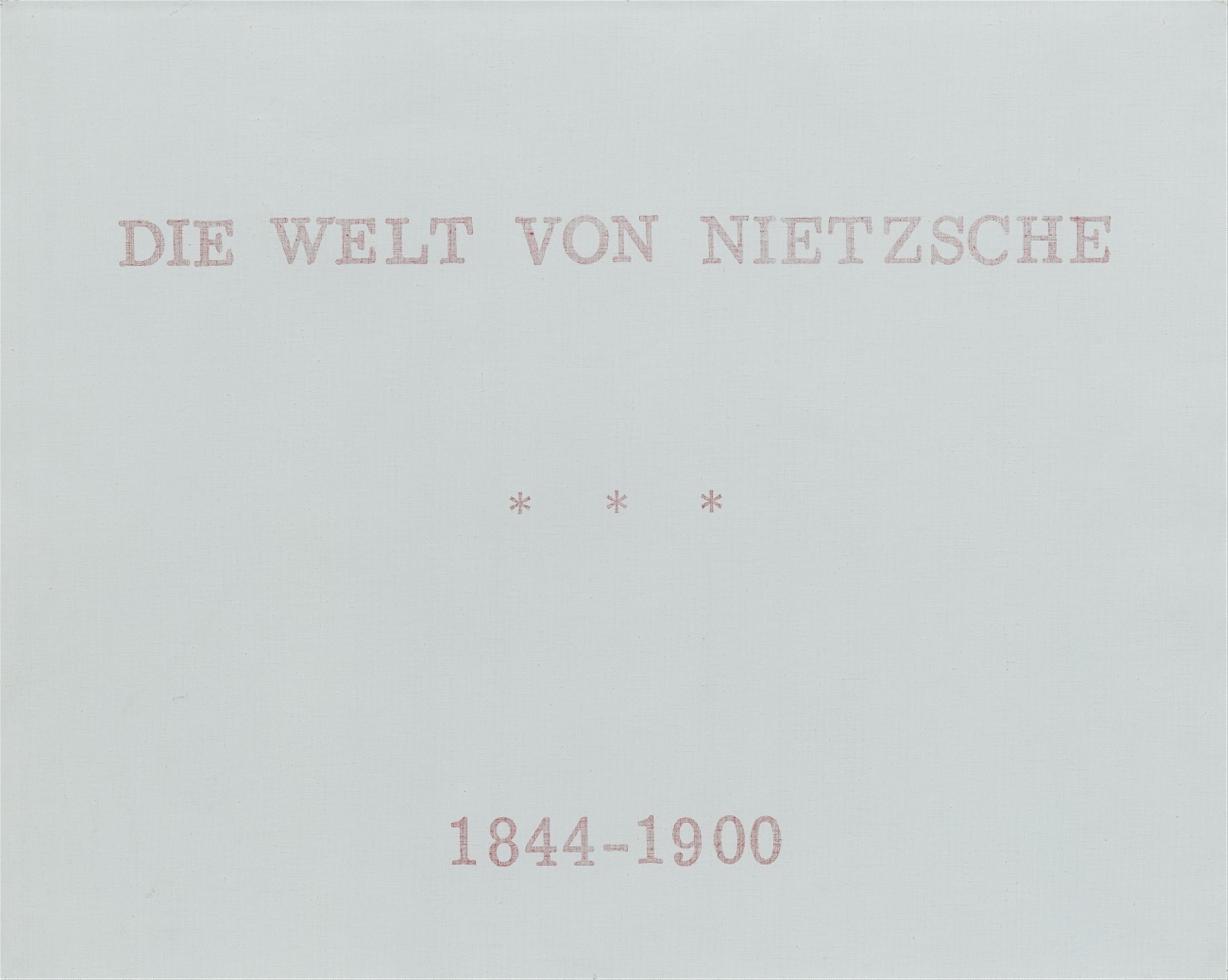 Marcel Broodthaers - Série de neuf tableaux en langue allemande, Die Welt - image-10