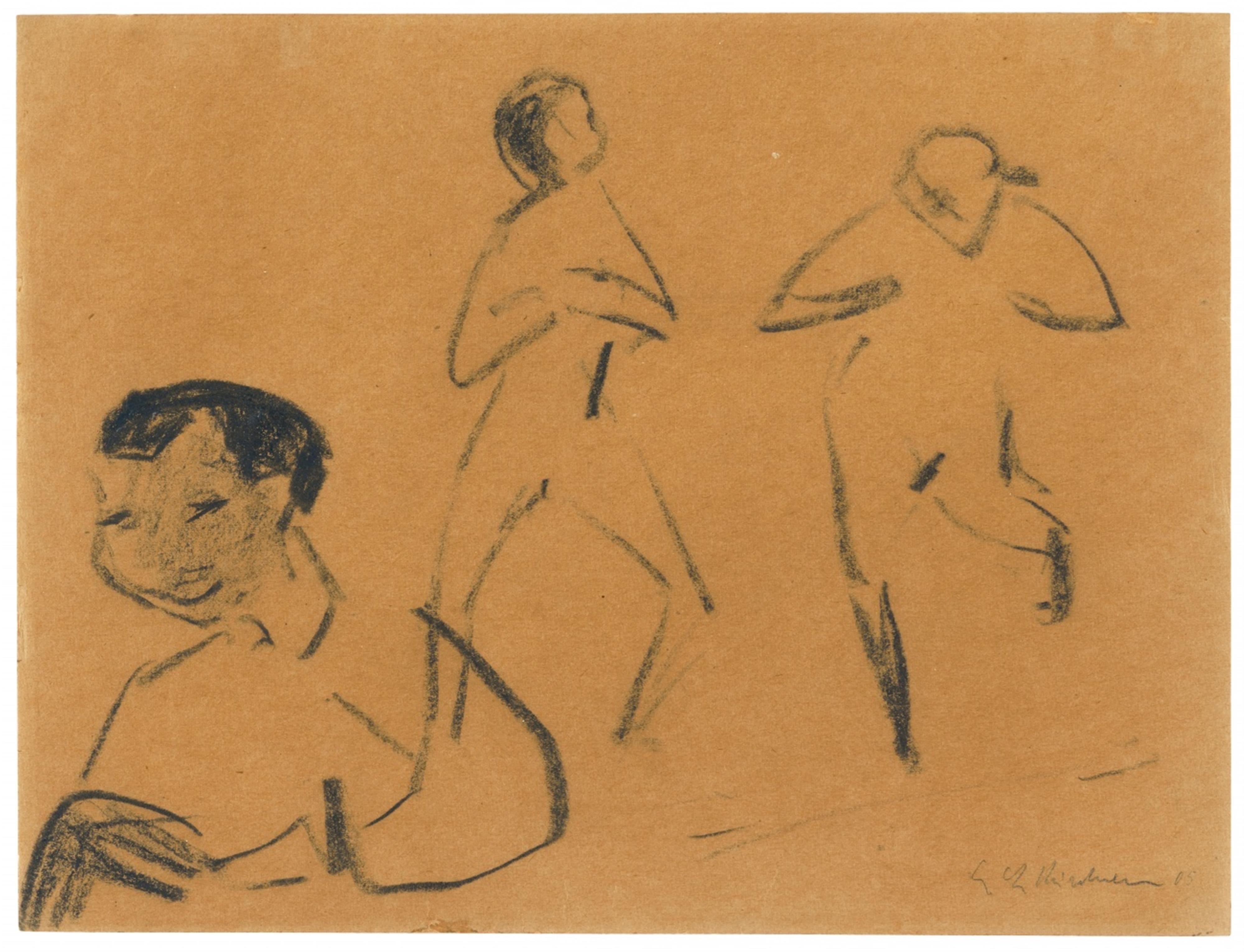 Ernst Ludwig Kirchner - Milly mit zwei Akten - image-1