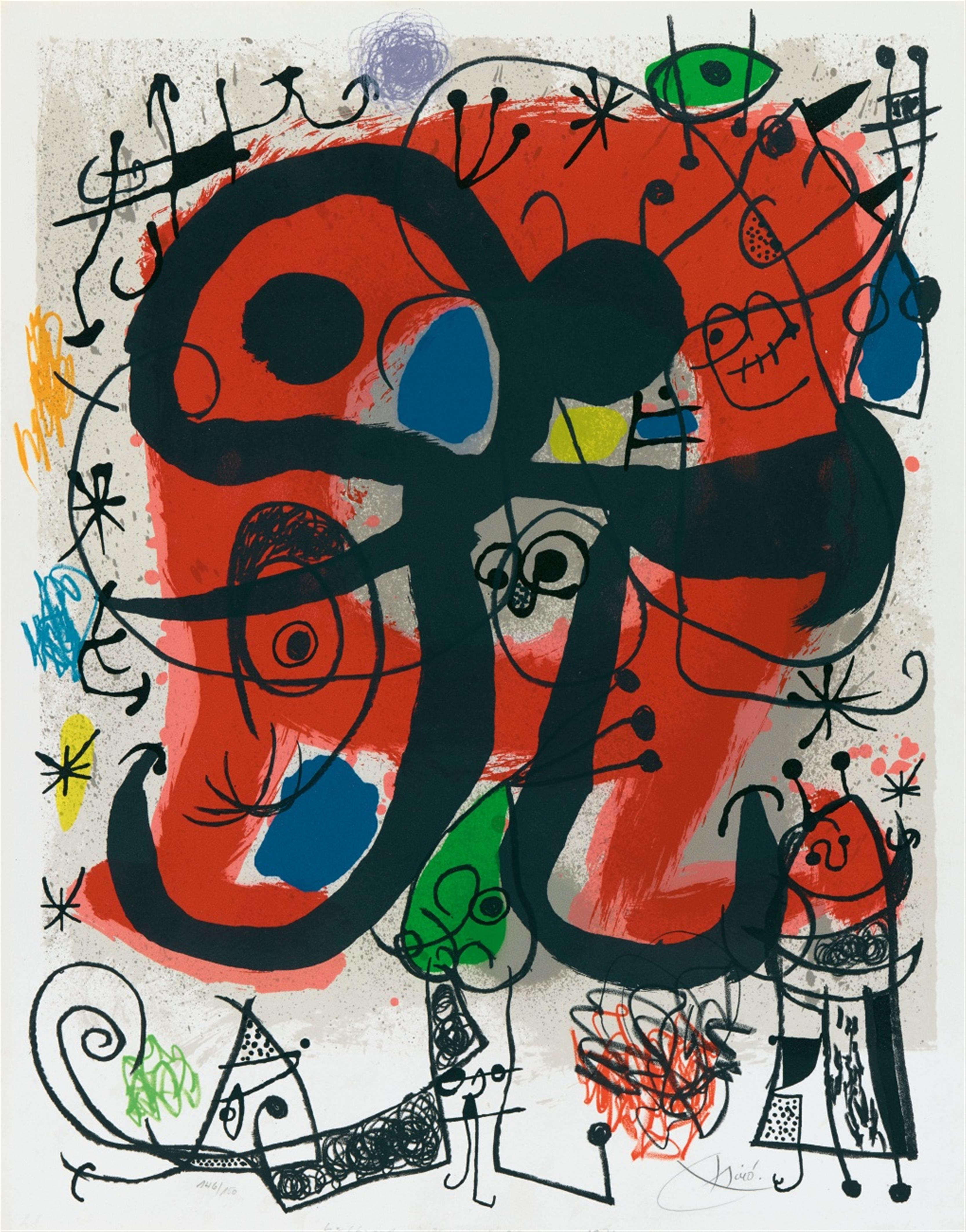 Joan Miró - Affiche pour l'exposition du livre Le lézard aux plumes d'or - image-1
