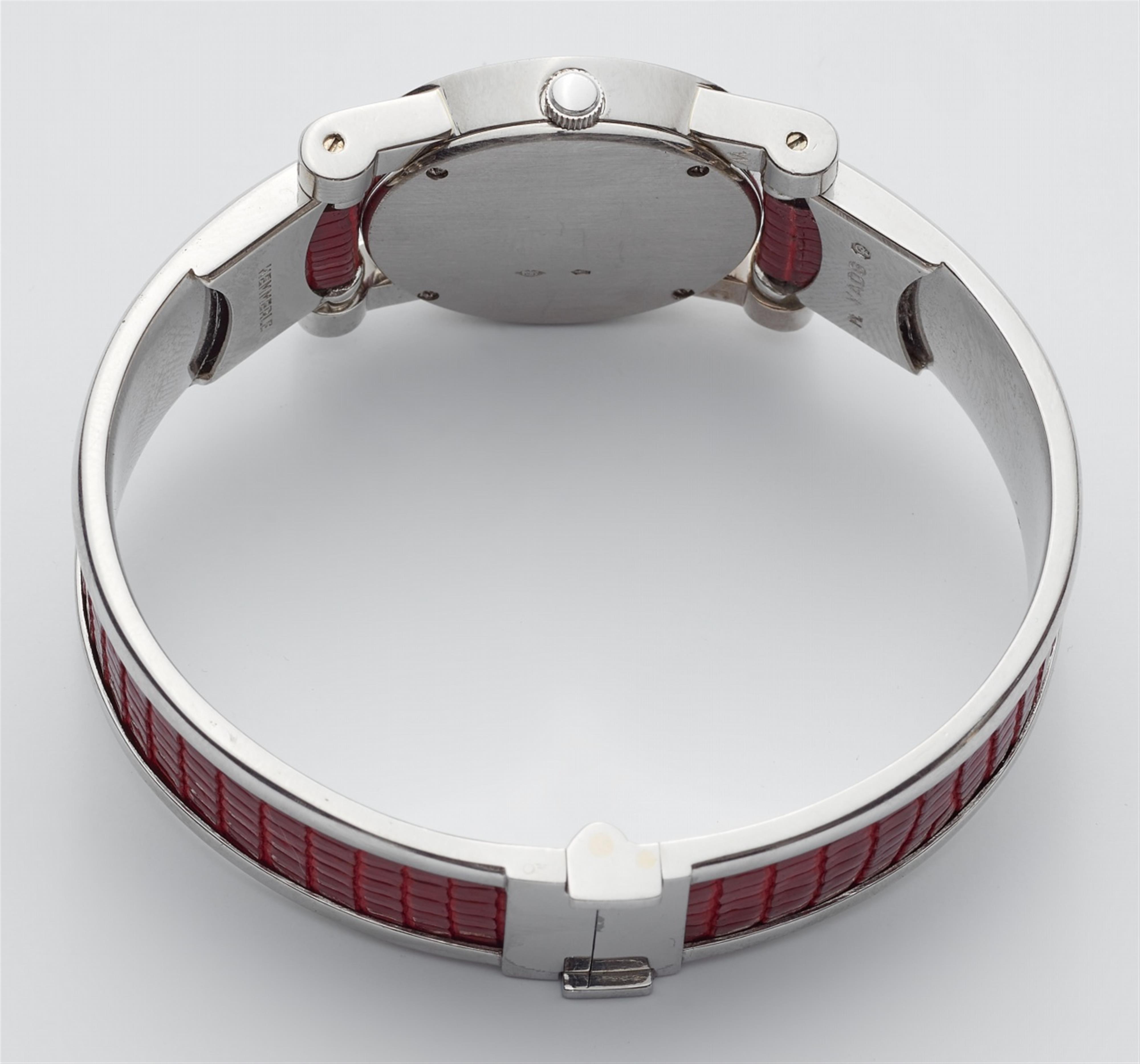 A platinum ruby cocktail watch - image-2
