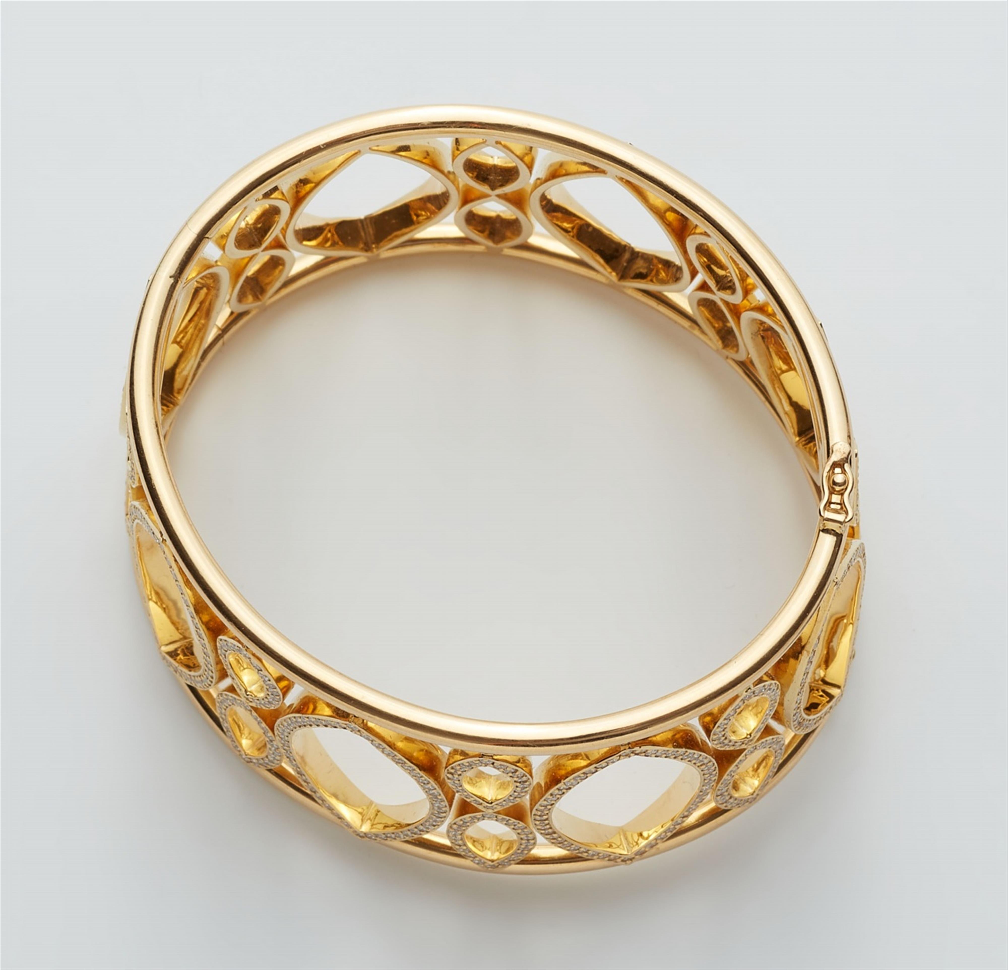 An 18k gold diamond bangle - image-2