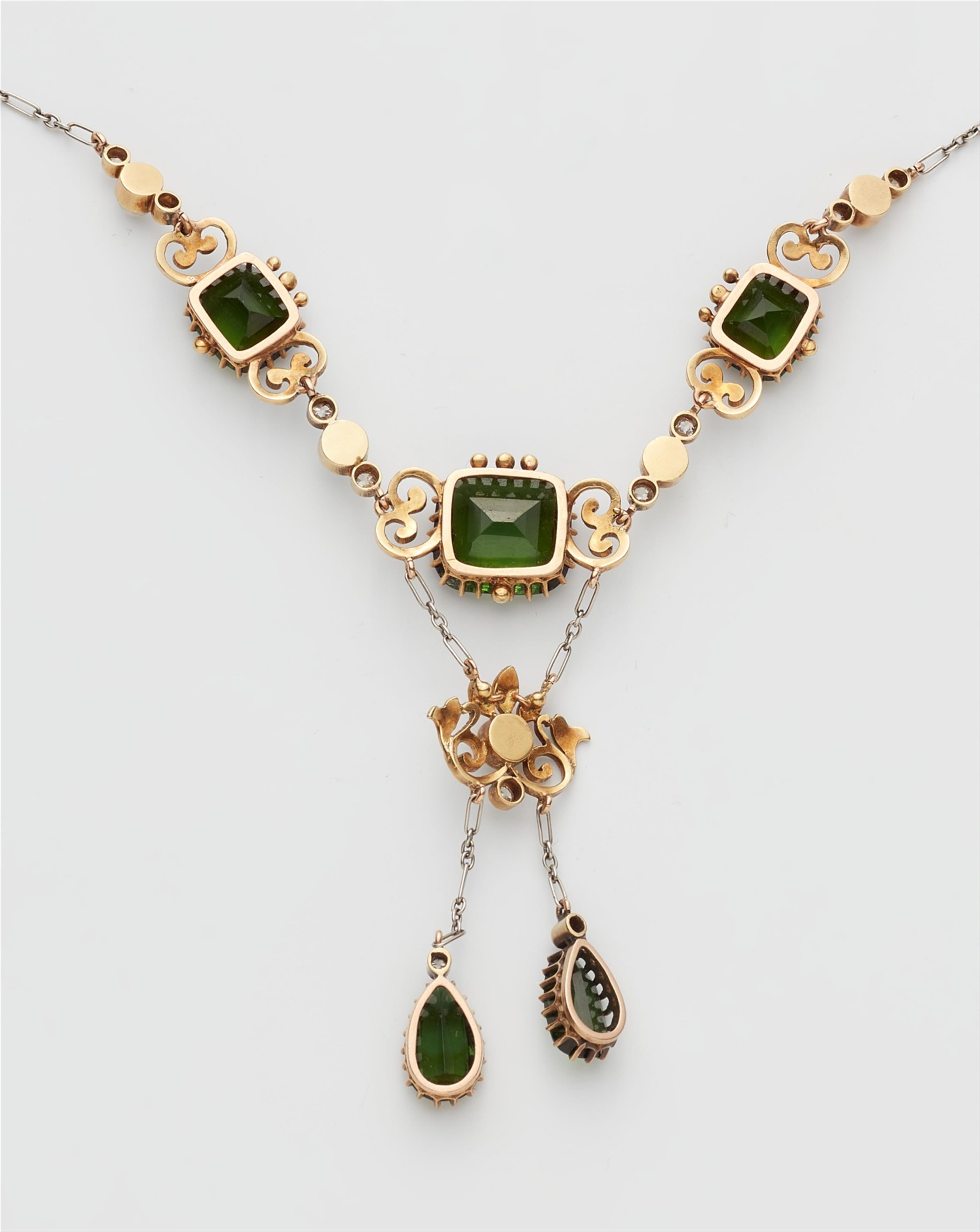 A 14k gold Revivalist tourmaline necklace - image-2