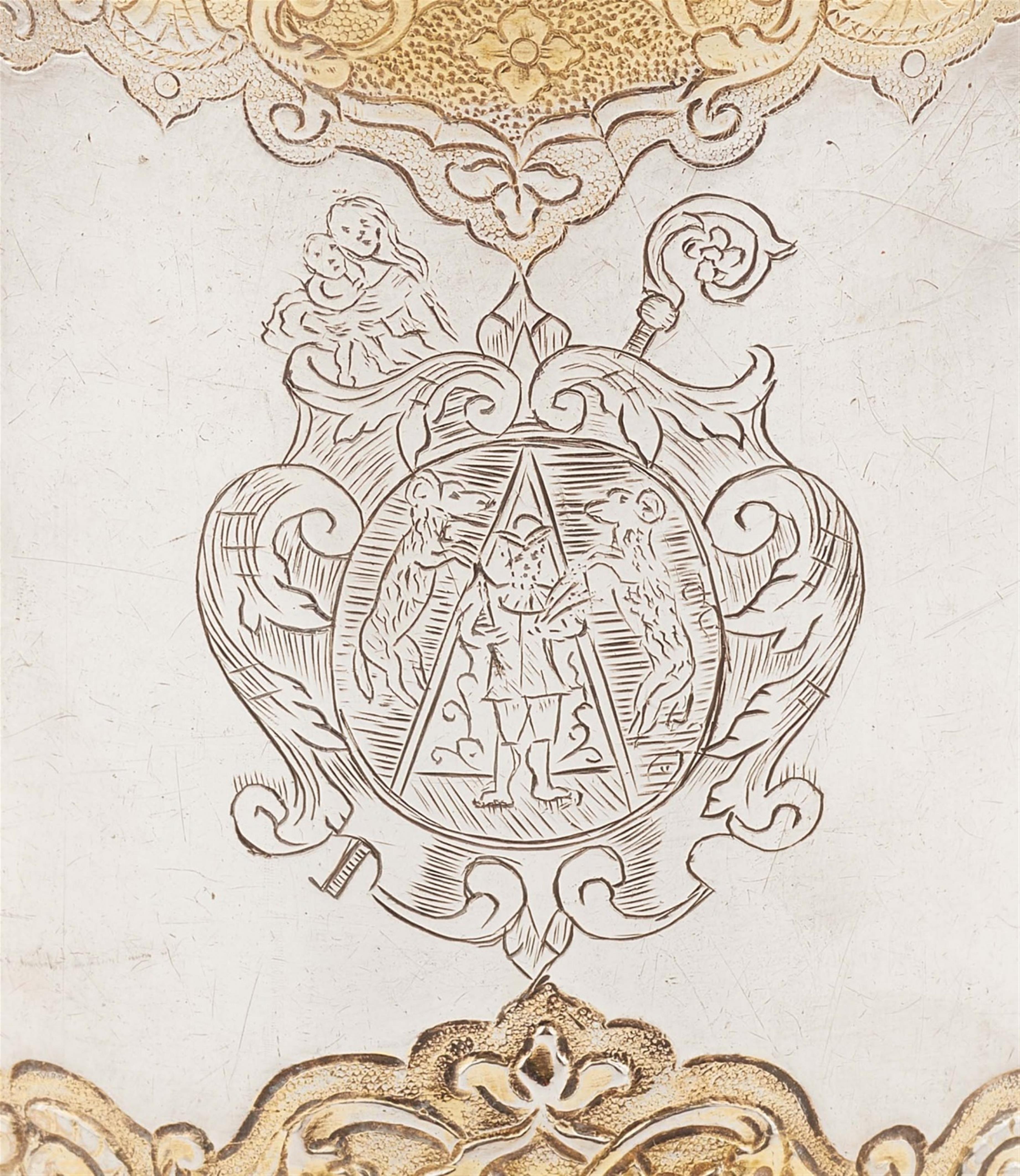 An Augsburg parcel gilt Régence silver tankard - image-2