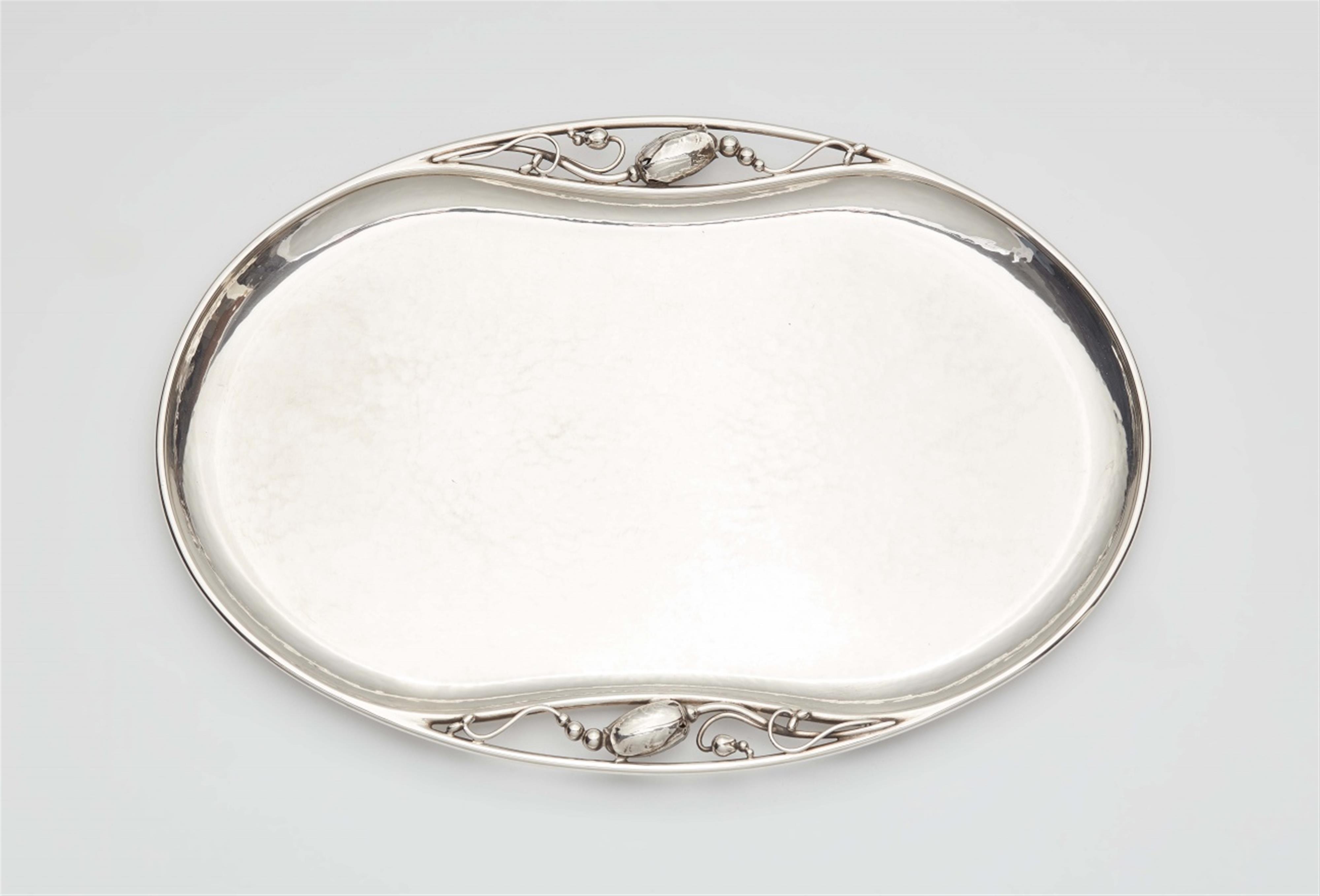 A small Georg Jensen silver tray no. 2 - image-1