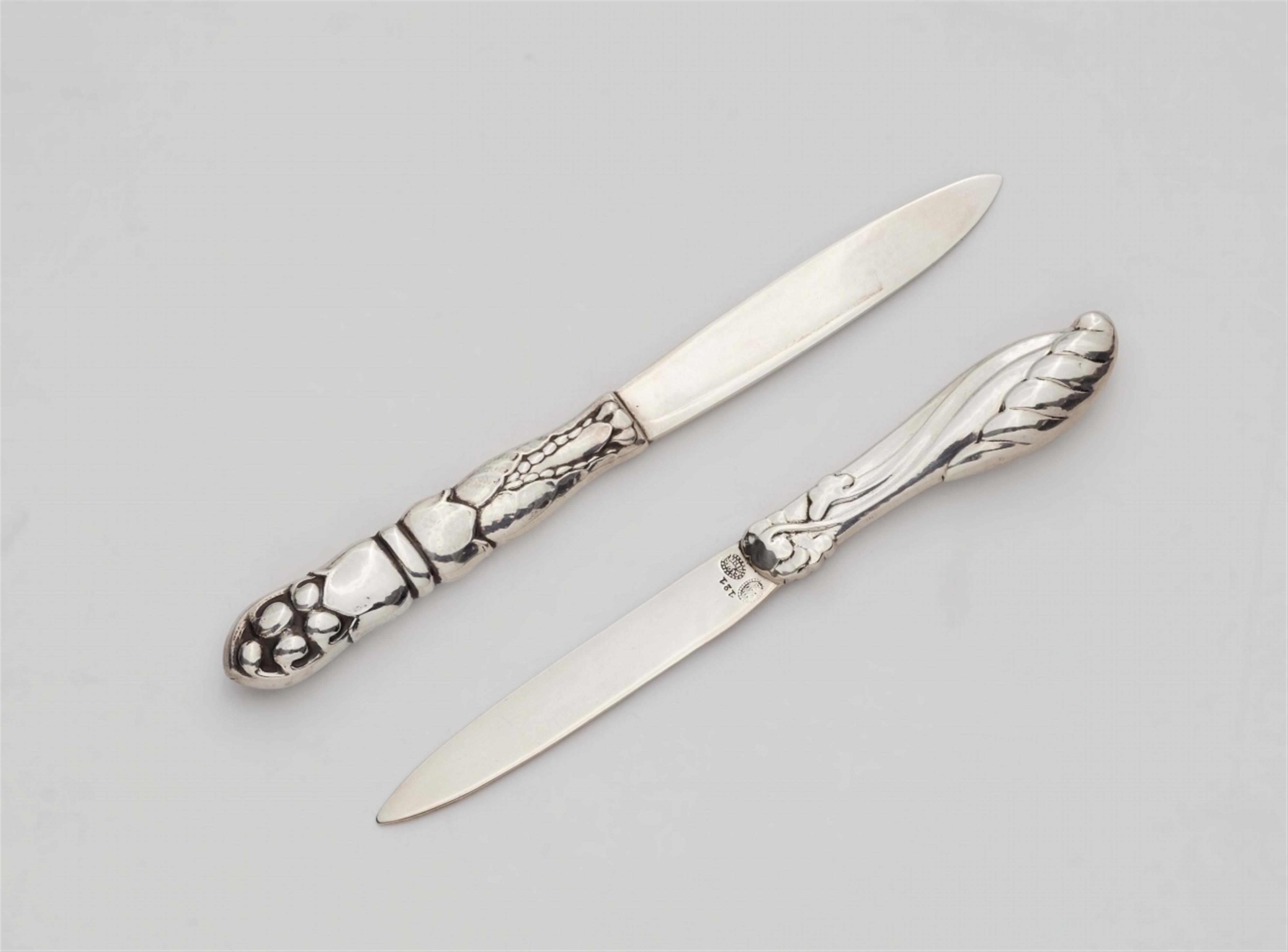 Two Georg Jensen silver letter openers, nos. 121 and 135 - image-1