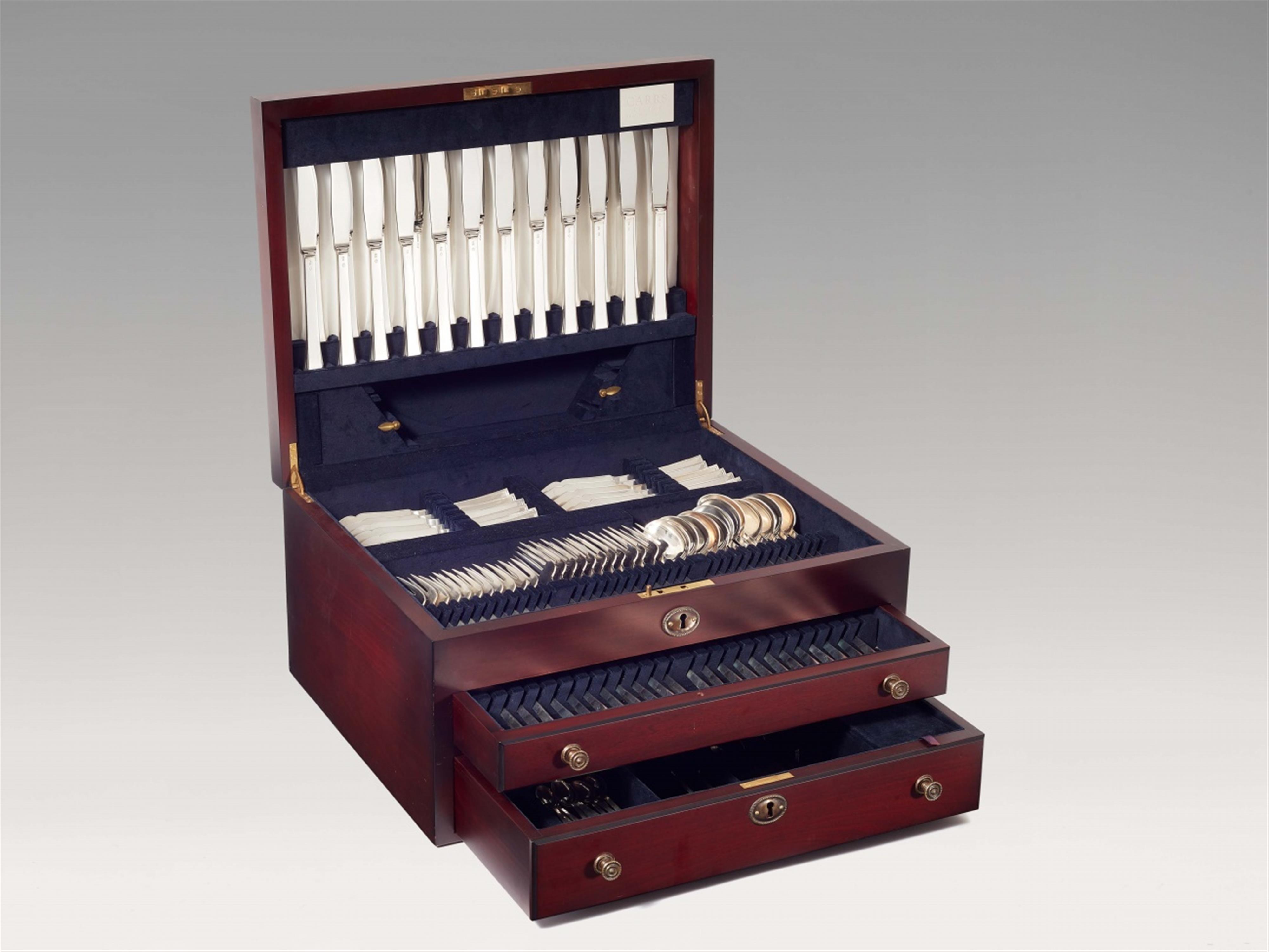 A large Evald Nielsen silver cutlery set "Kongo" - image-2