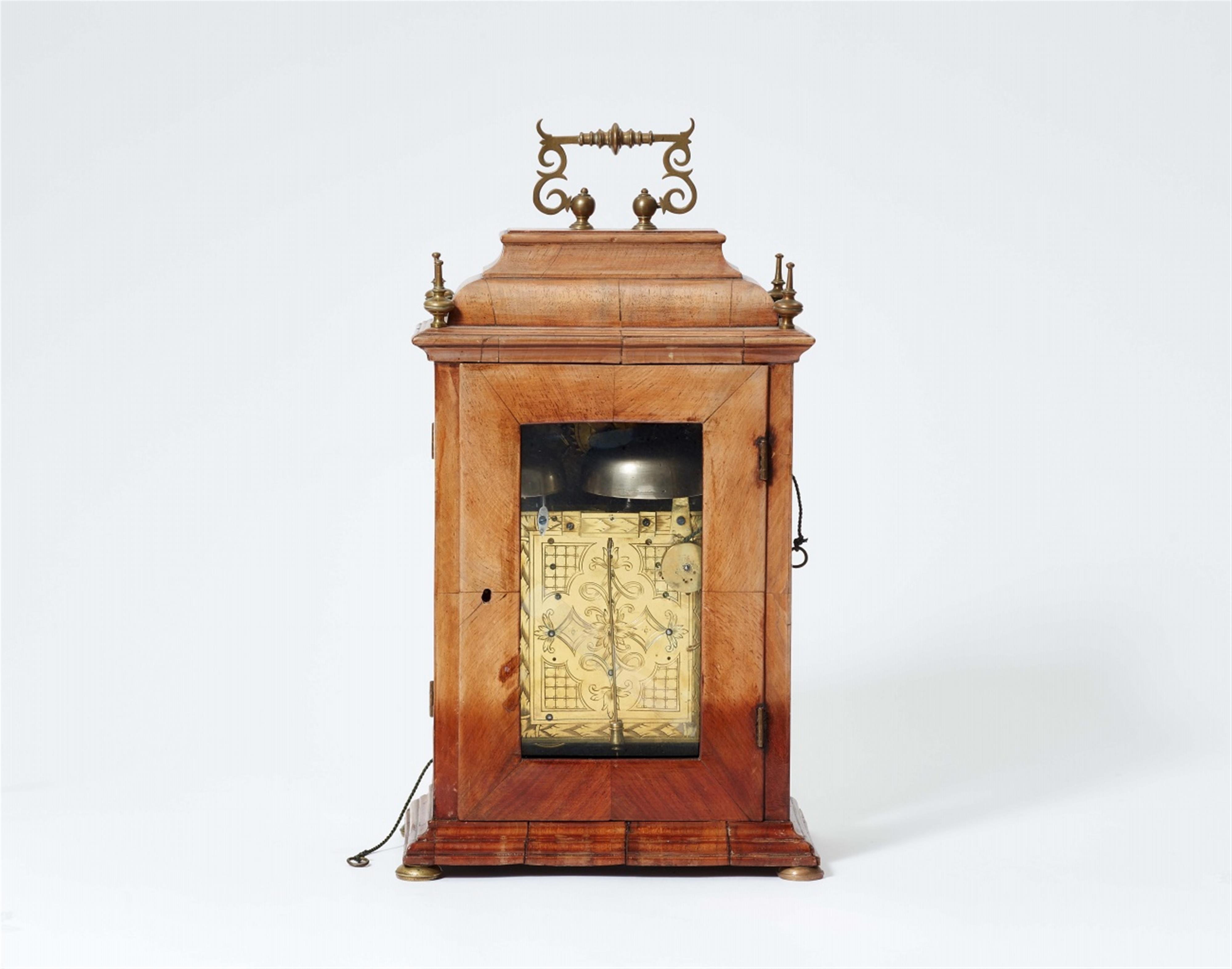 A Vienna walnut bracket clock - image-2