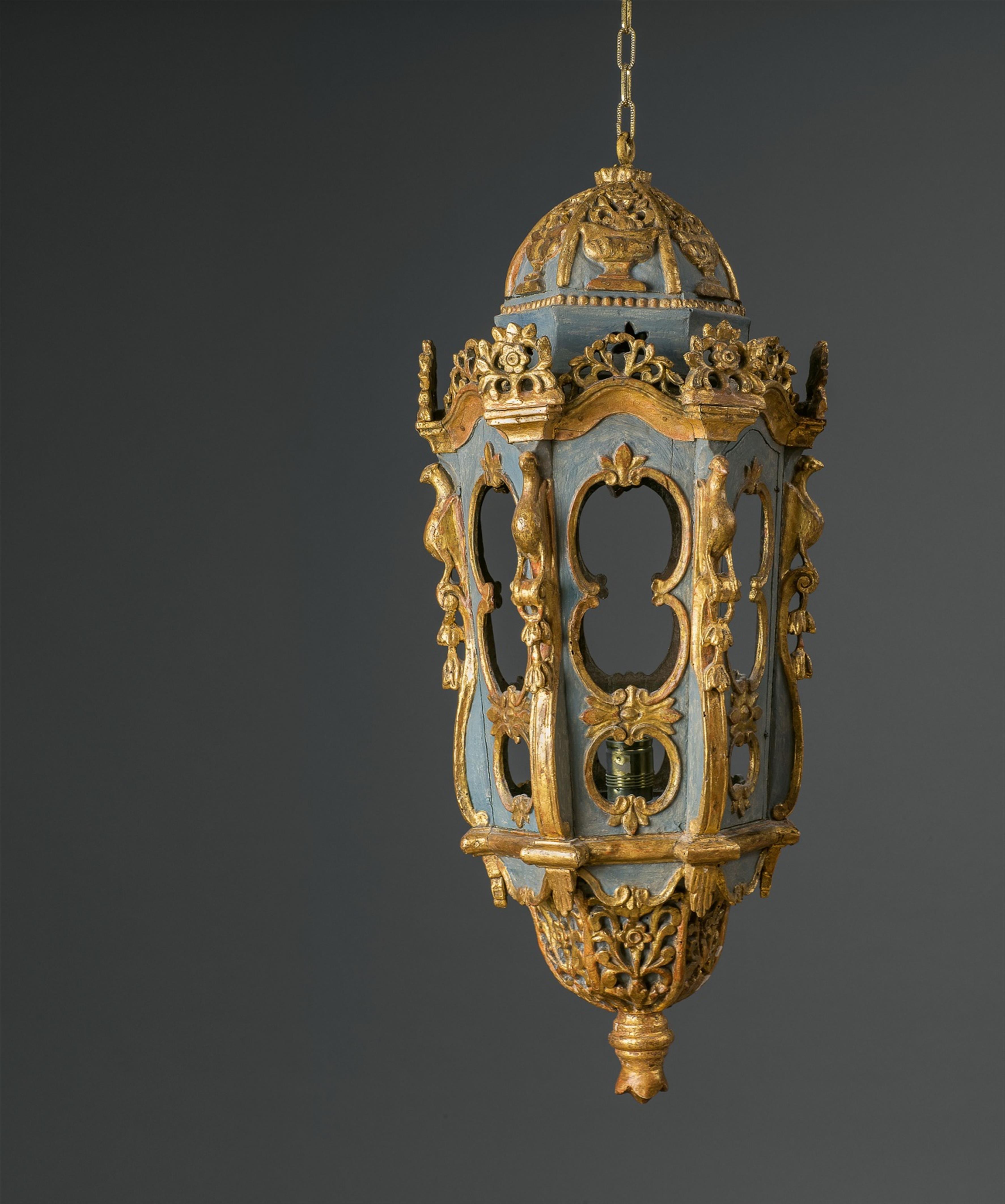 A Venetian painted softwood lantern - image-1