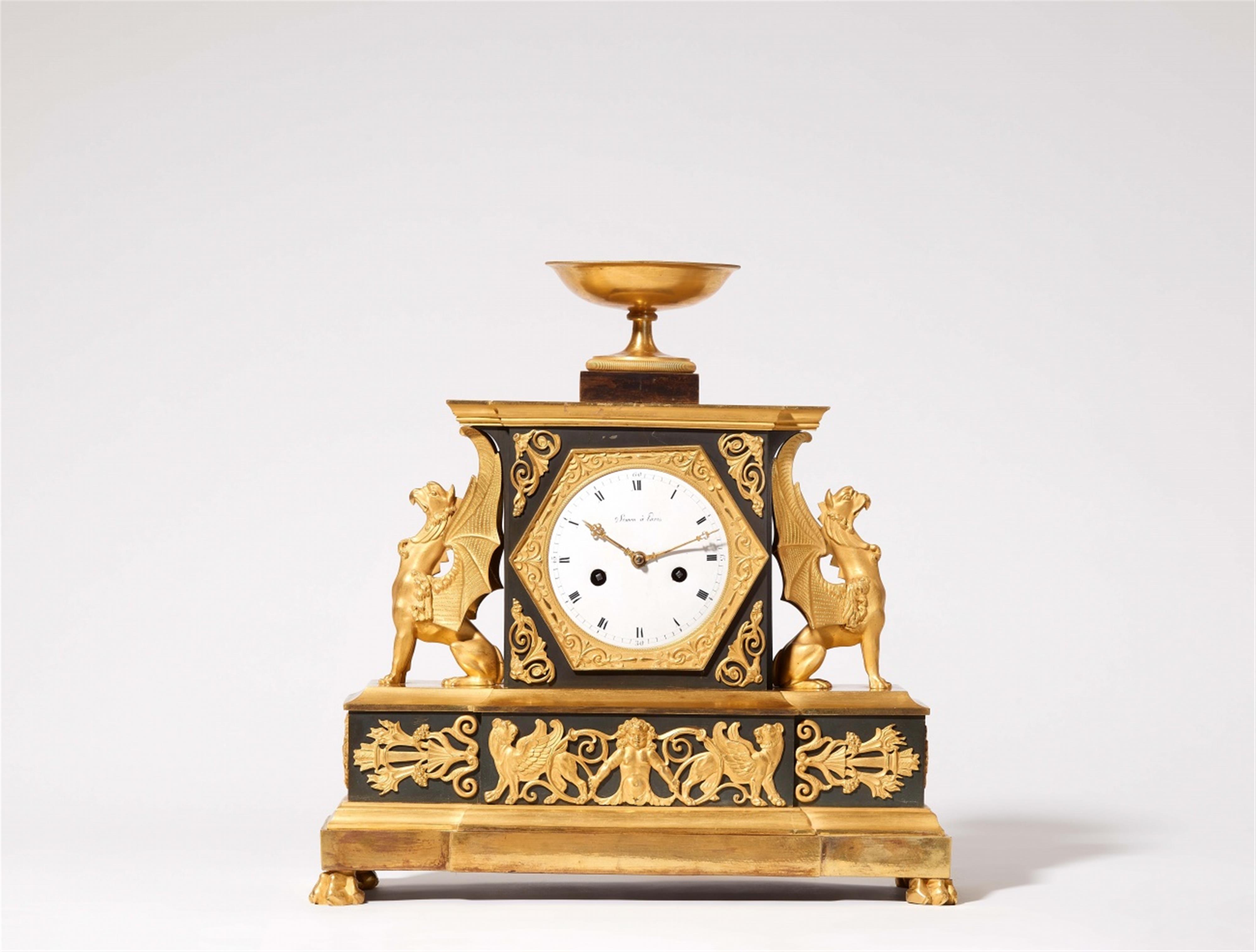 A Parisian Empire pendulum clock - image-1
