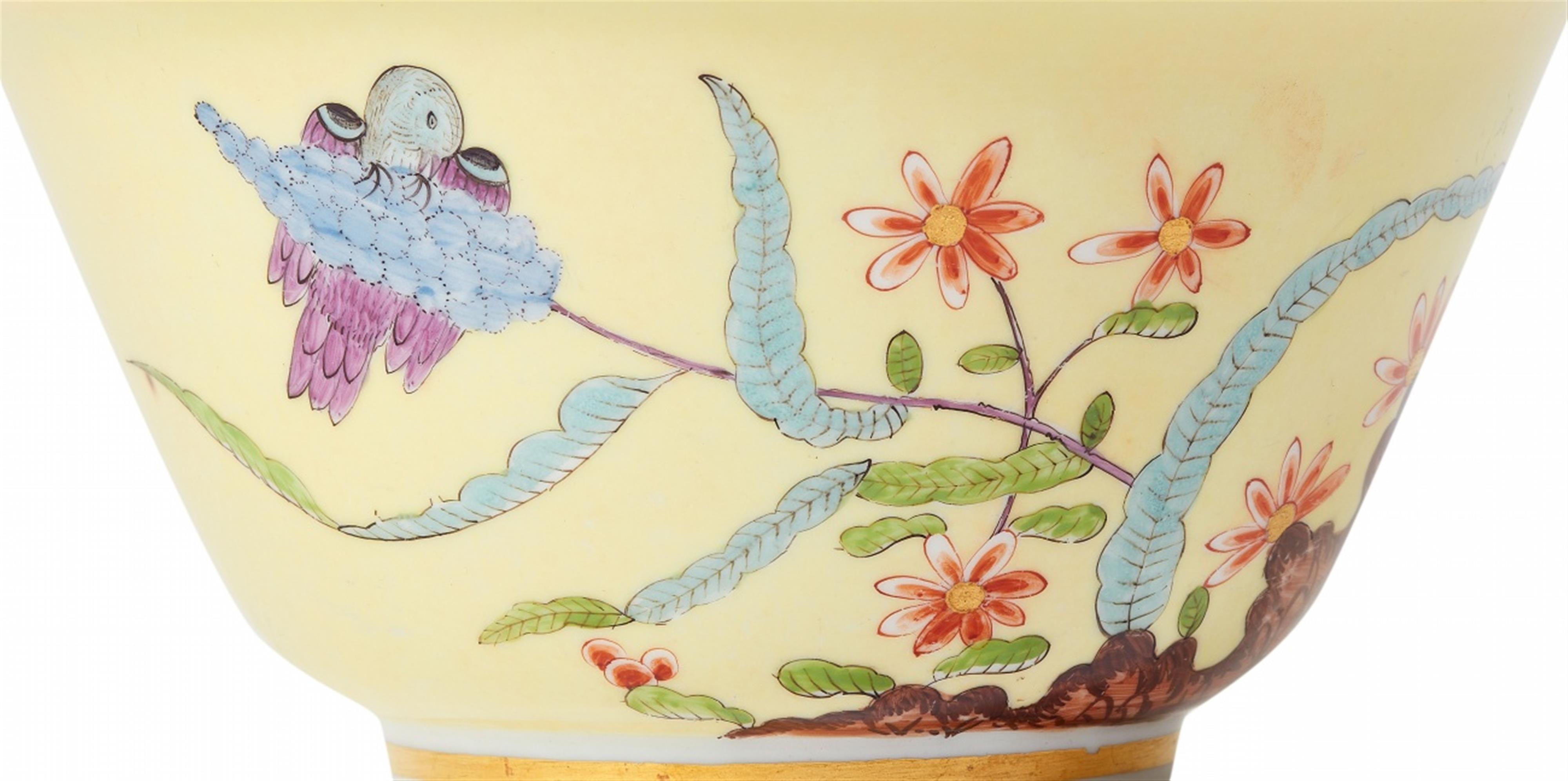 A large Meissen porcelain slop bowl with famille rose decor - image-2