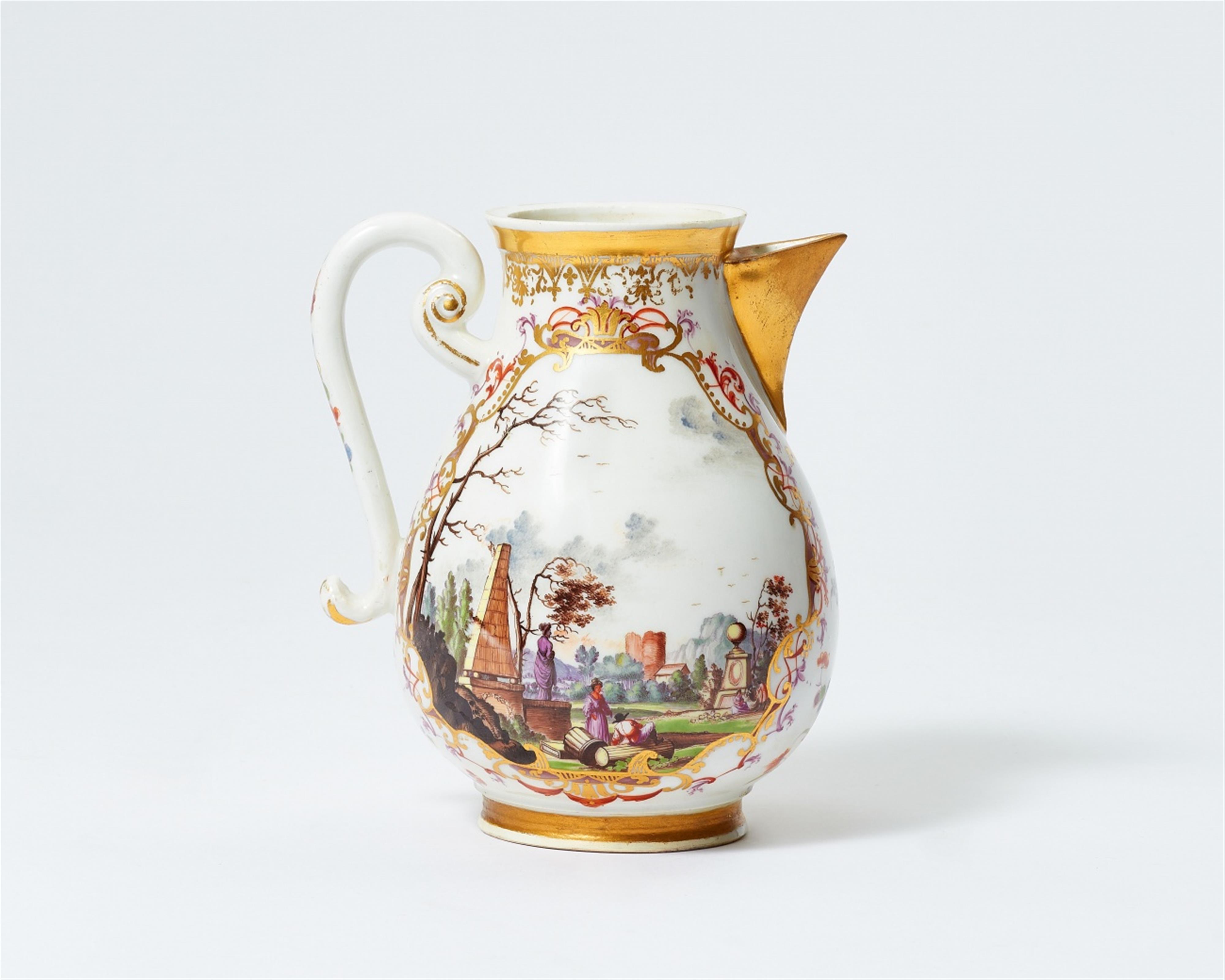 A Meissen porcelain coffee pot with a merchant navy scene - image-2