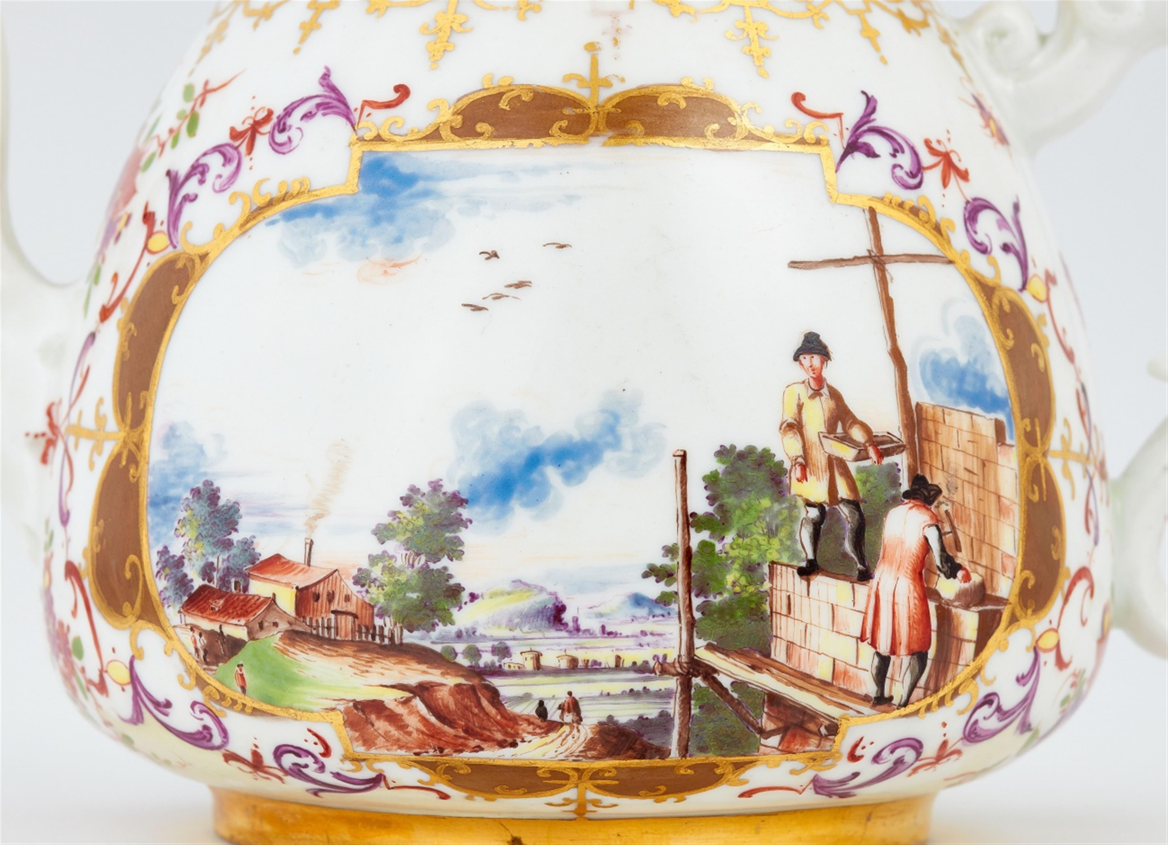 An early Meissen porcelain teapot with a KPM mark - image-3