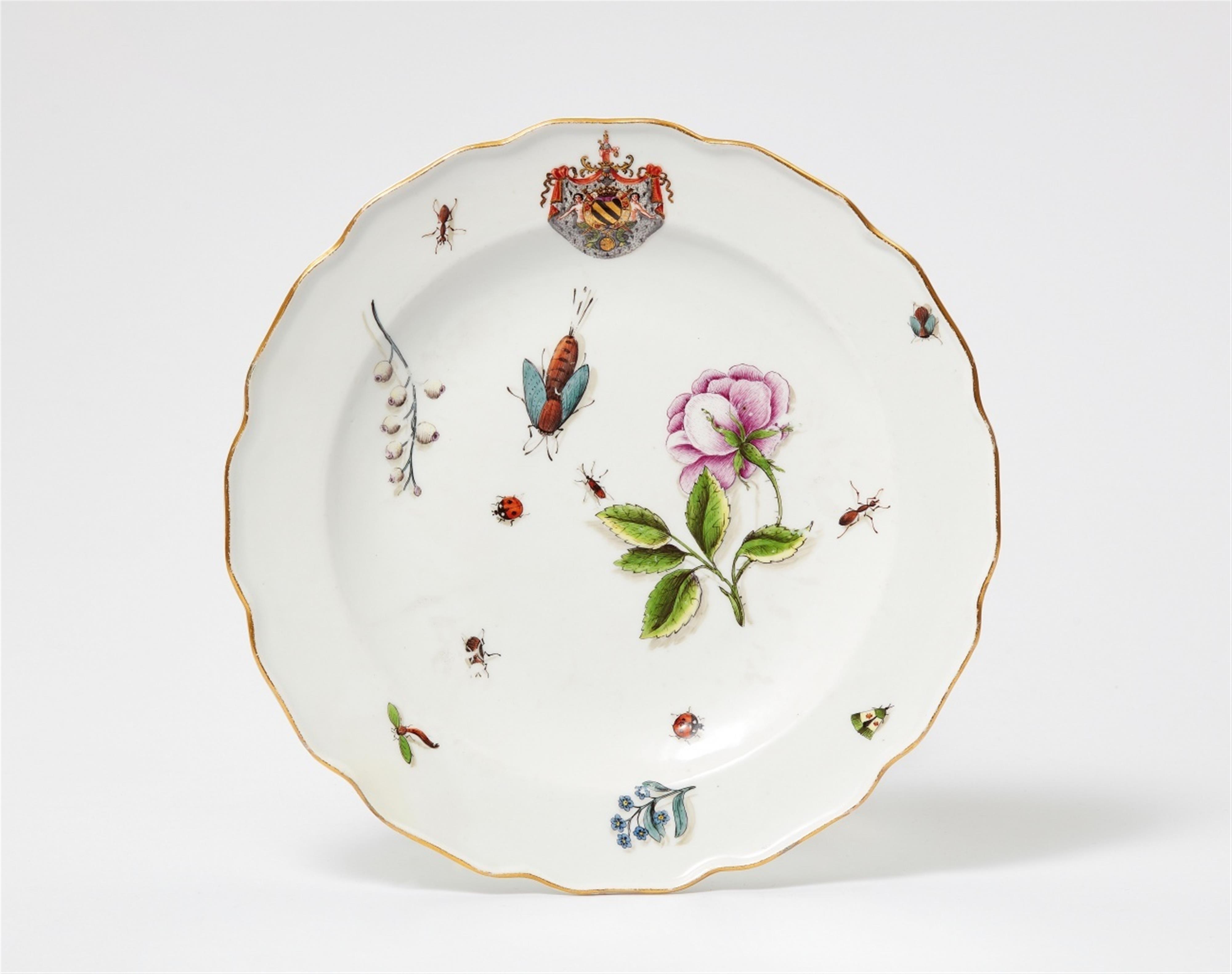 A Meissen porcelain dinner plate from the service for Carlo Francesco Vincenzo Ferrero - image-1