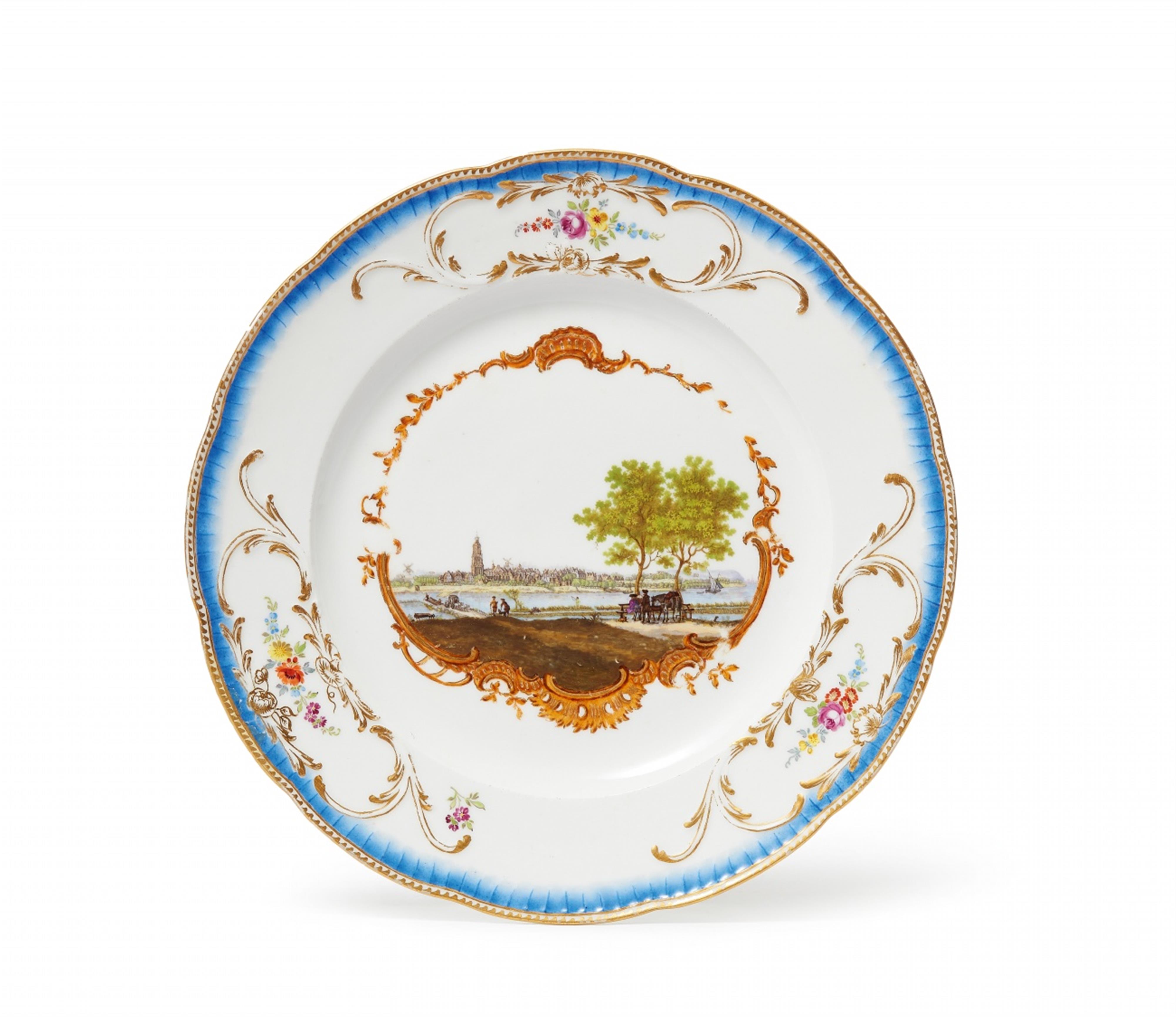 A Meissen porcelain dinner plate from the Dutch Stadtholder service for Willem V - image-1