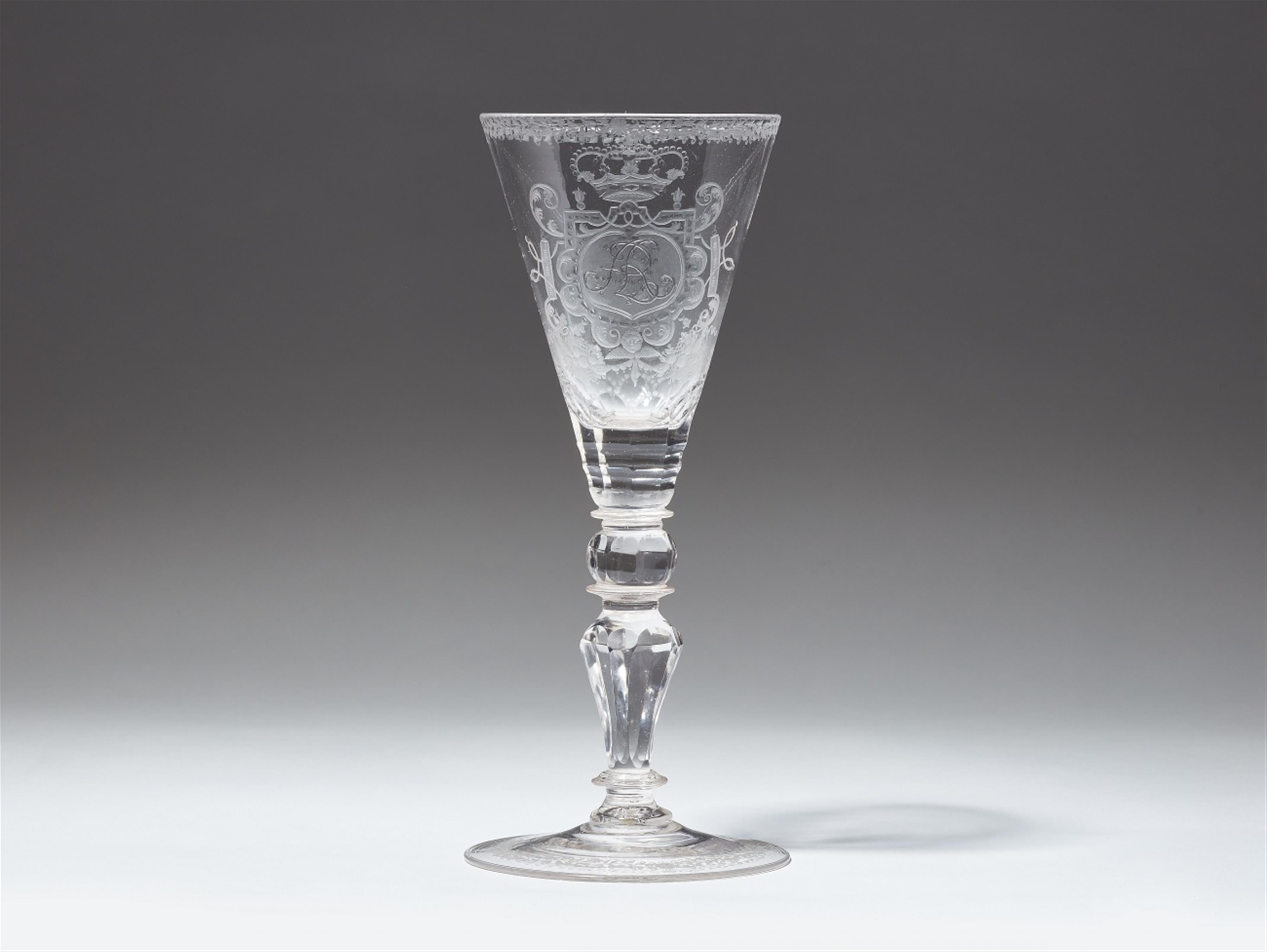 A glass goblet commemorating King Augustus III - image-2