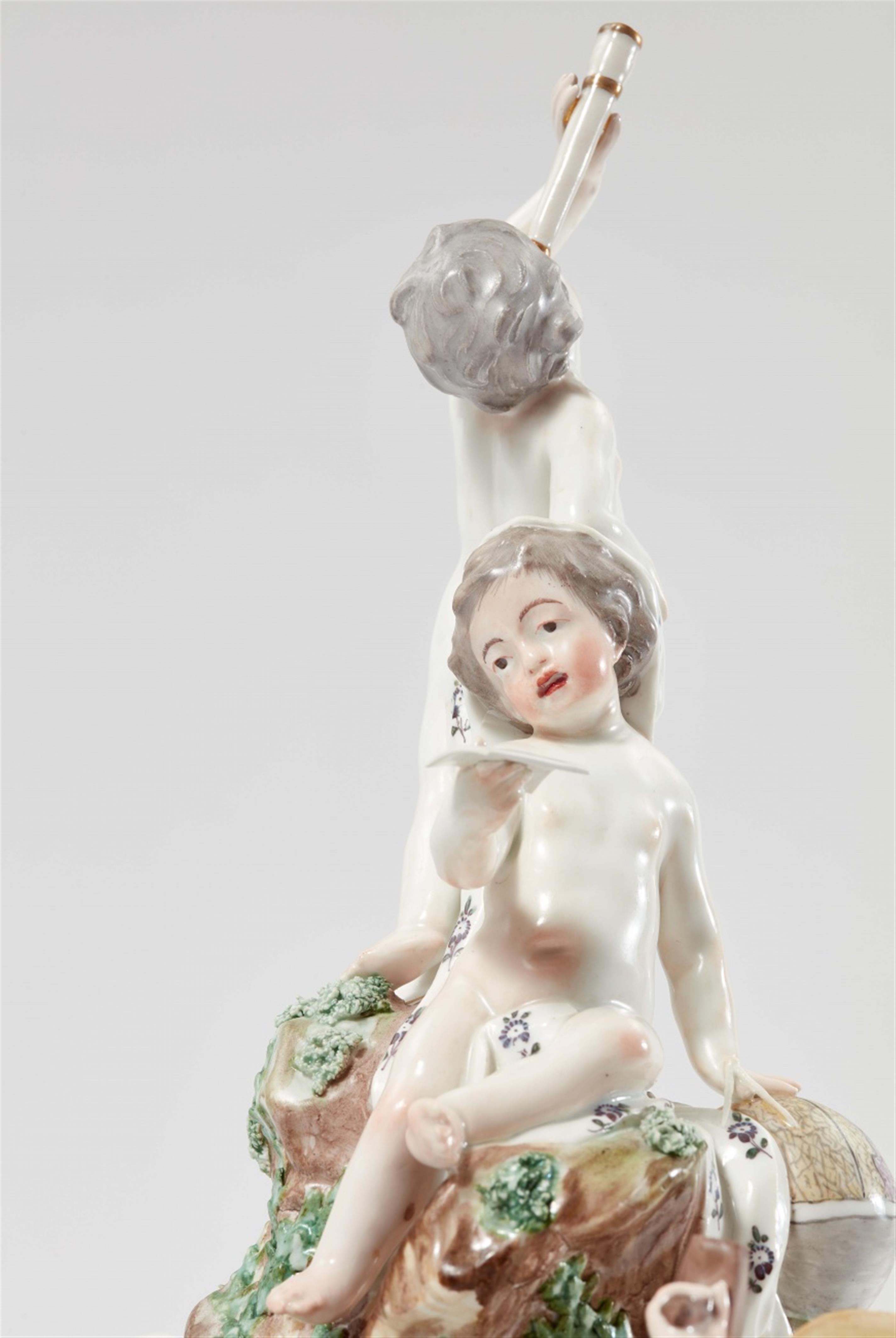 A Frankenthal porcelain group "The Arts on Mount Parnassus" - image-8