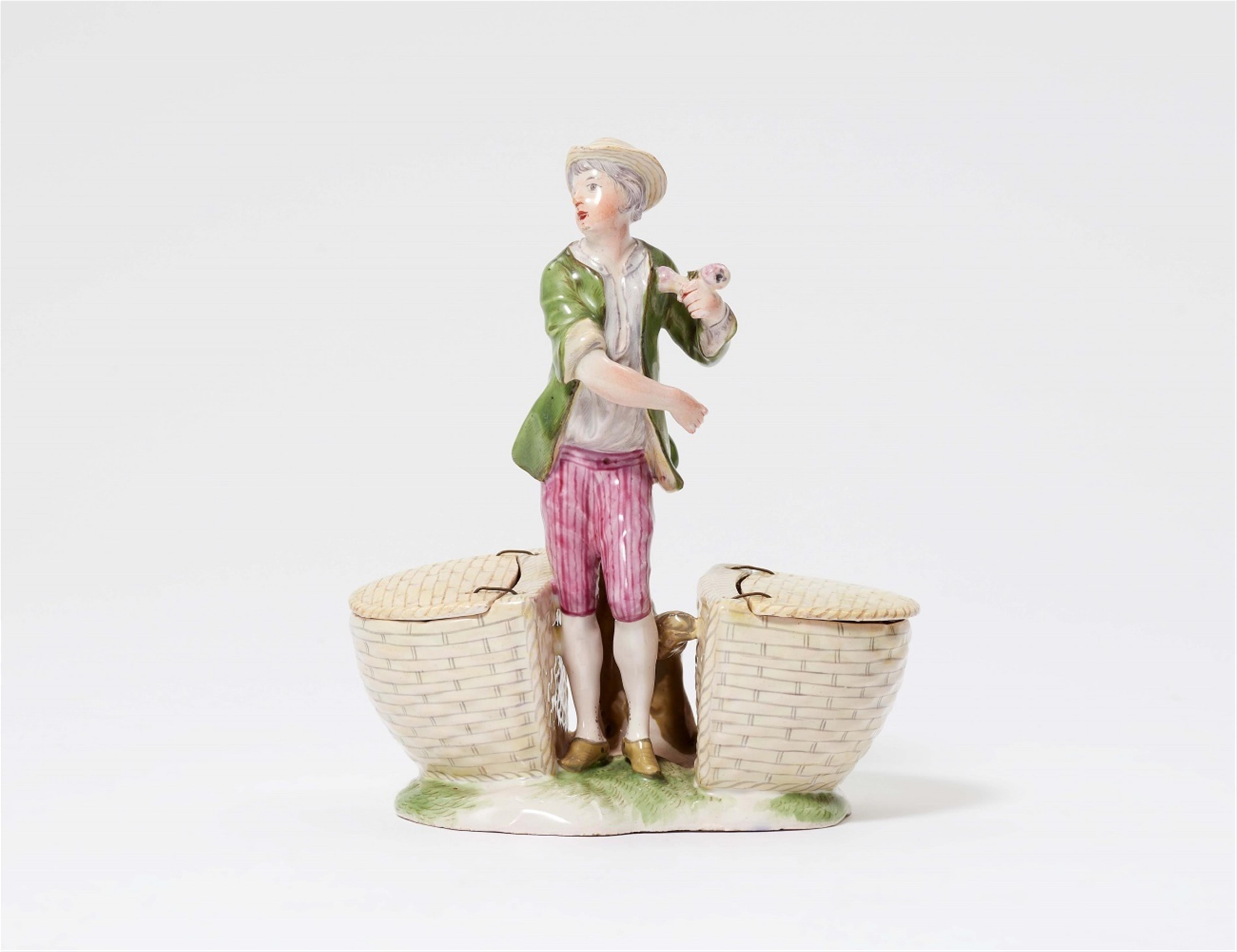 A Niderviller faience fruit seller as a spice dish - image-1