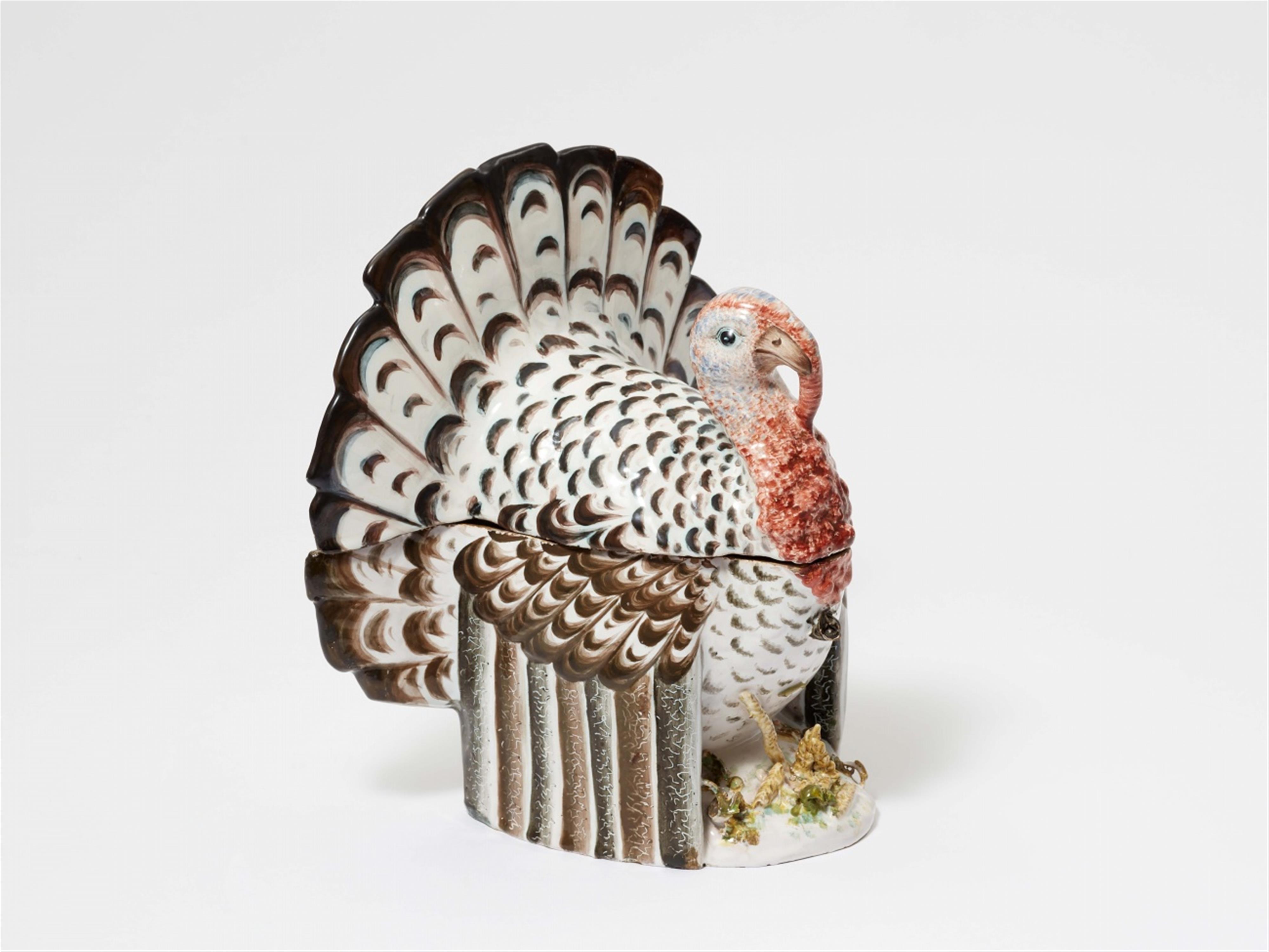 A faience turkey tureen - image-2