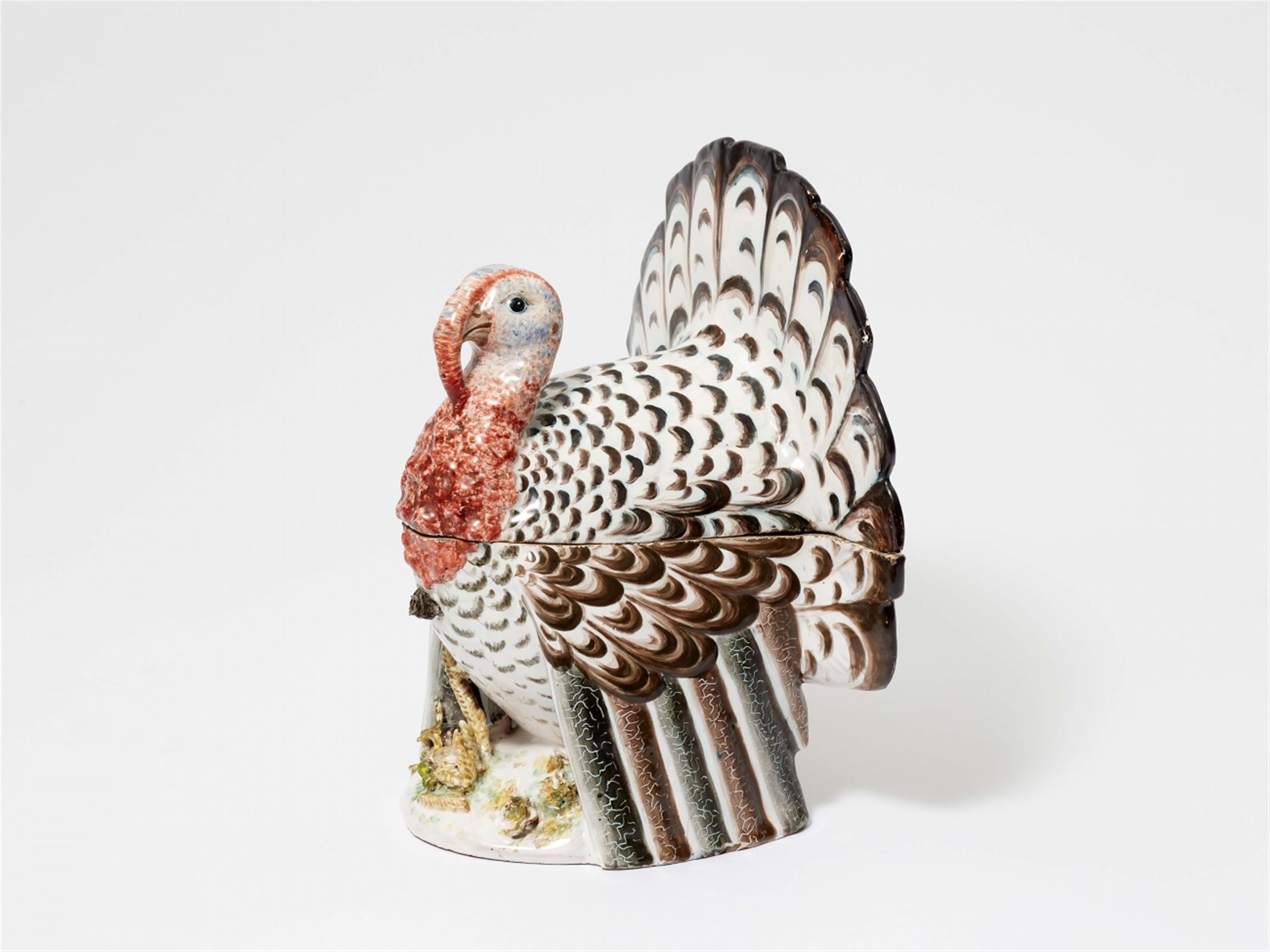 A faience turkey tureen - image-1