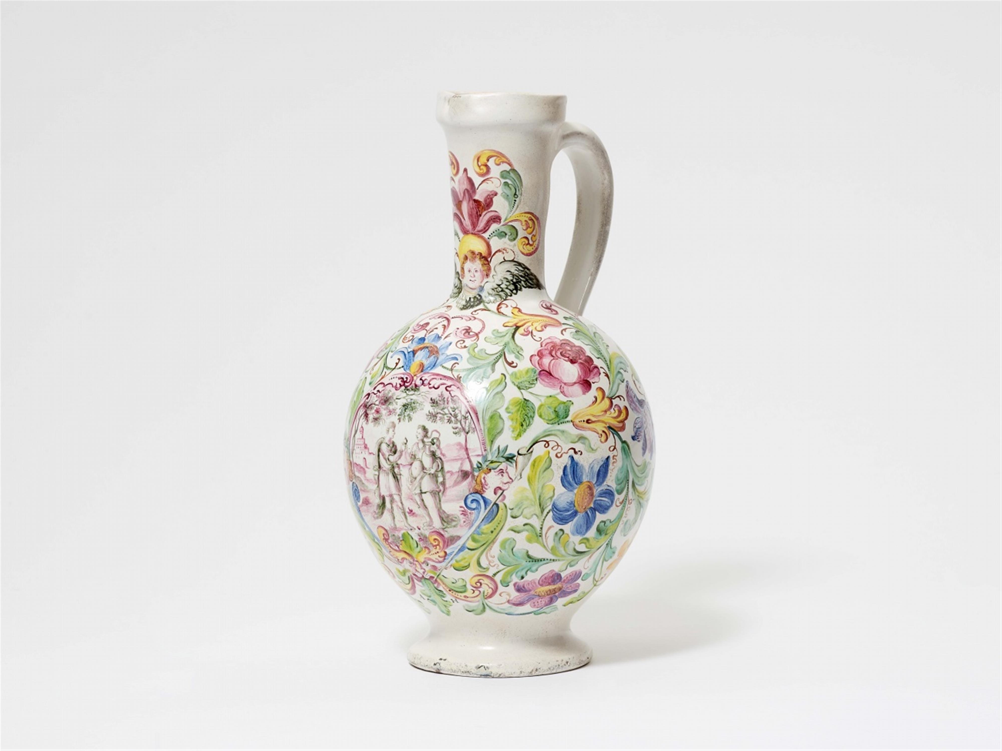 A faience pitcher decorated by Abraham Helmhack - image-2