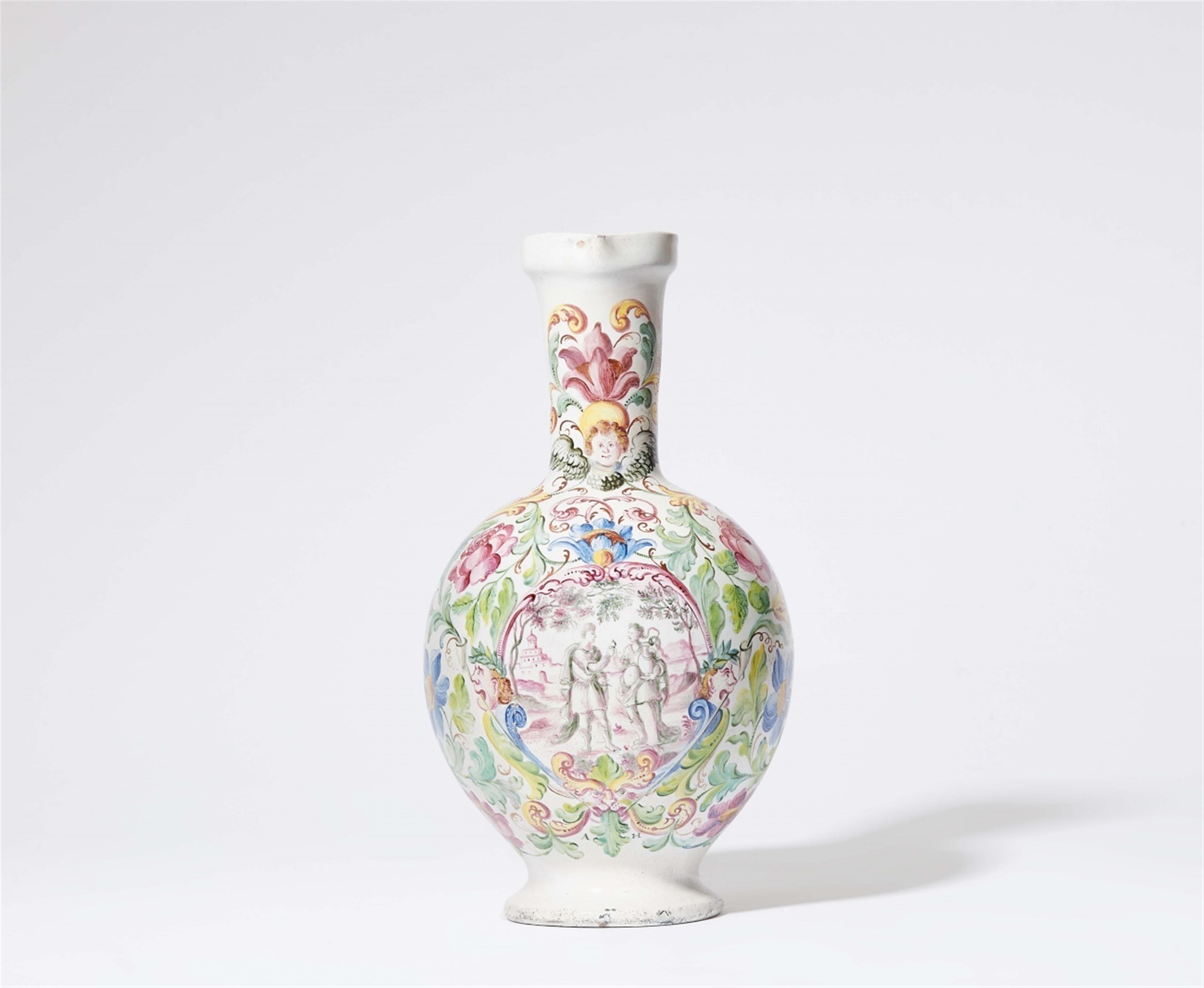 A faience pitcher decorated by Abraham Helmhack - image-1