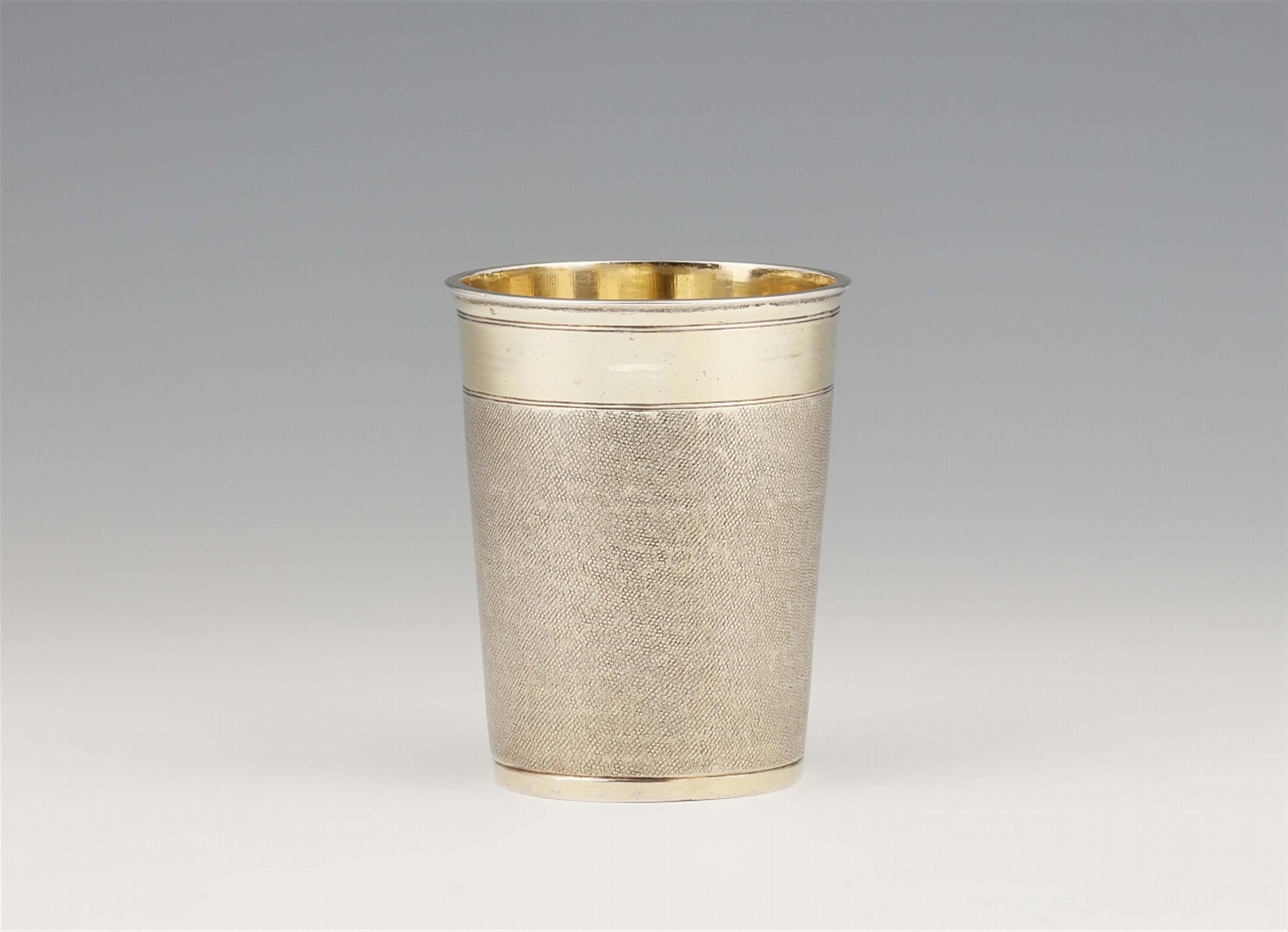 An Augsburg silver gilt snakesking beaker - image-1