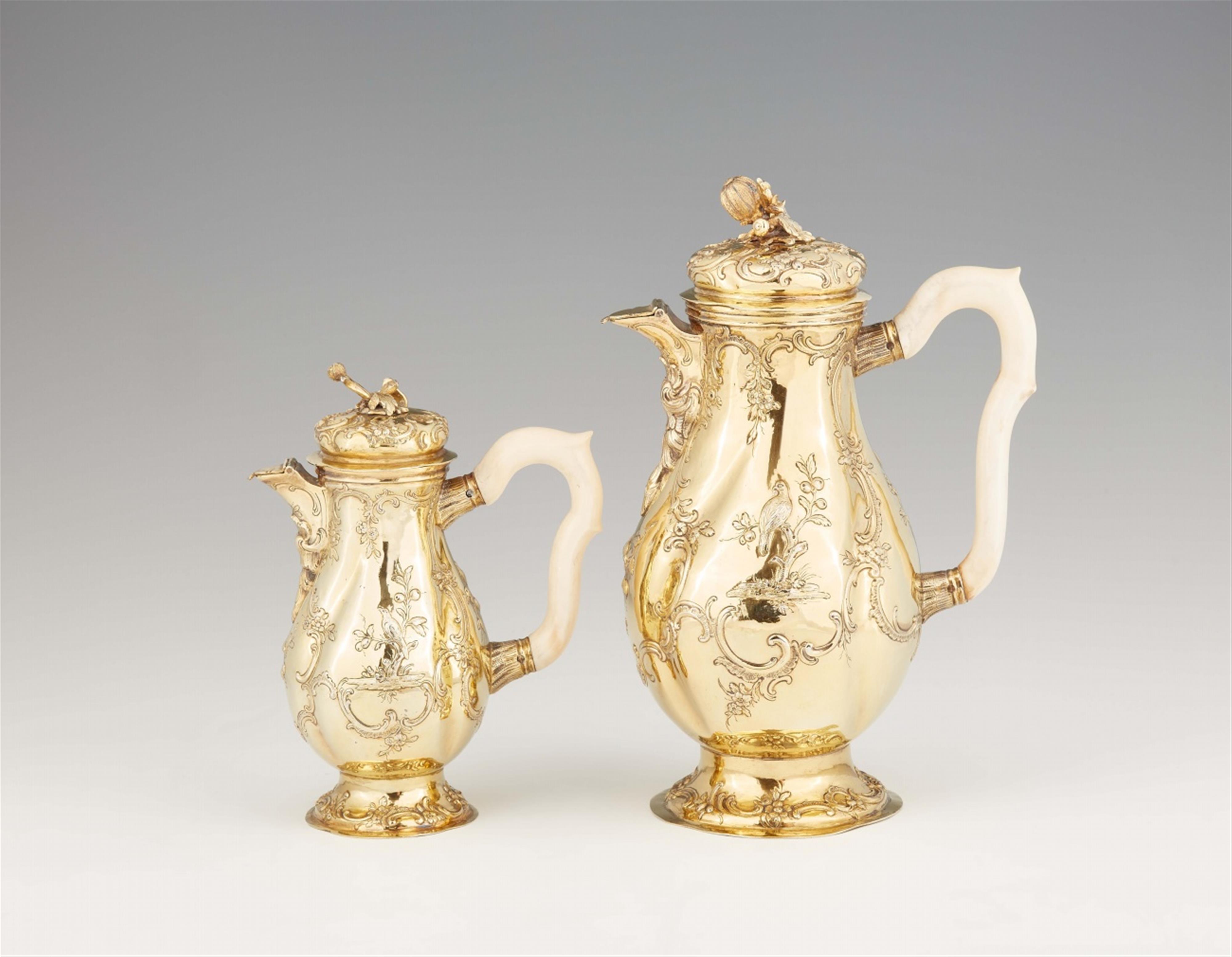 A pair of Augsburg vermeil pitchers - image-1