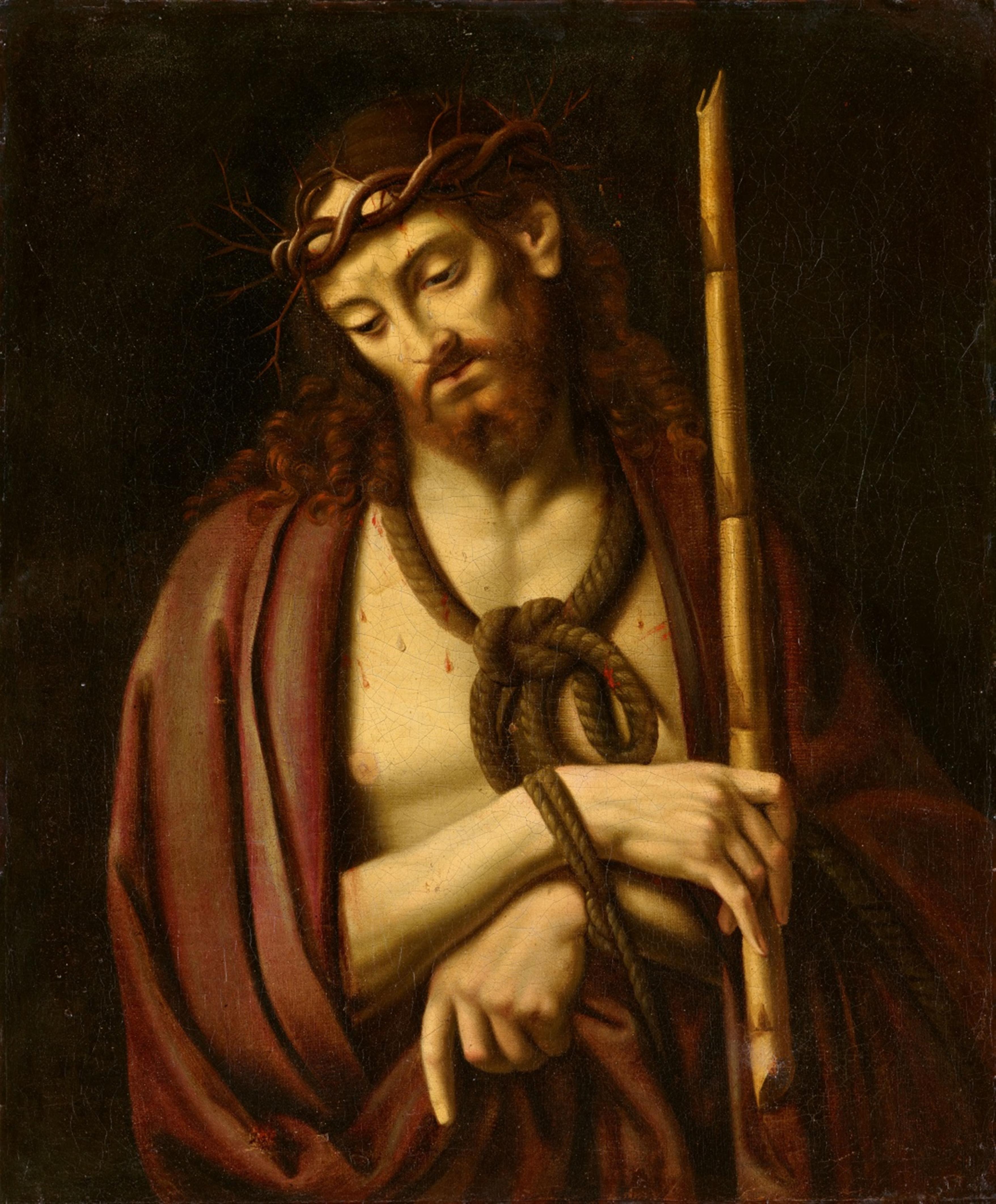Andrea Solario, studio or circle of - Christ as the Man of Sorrows - image-1