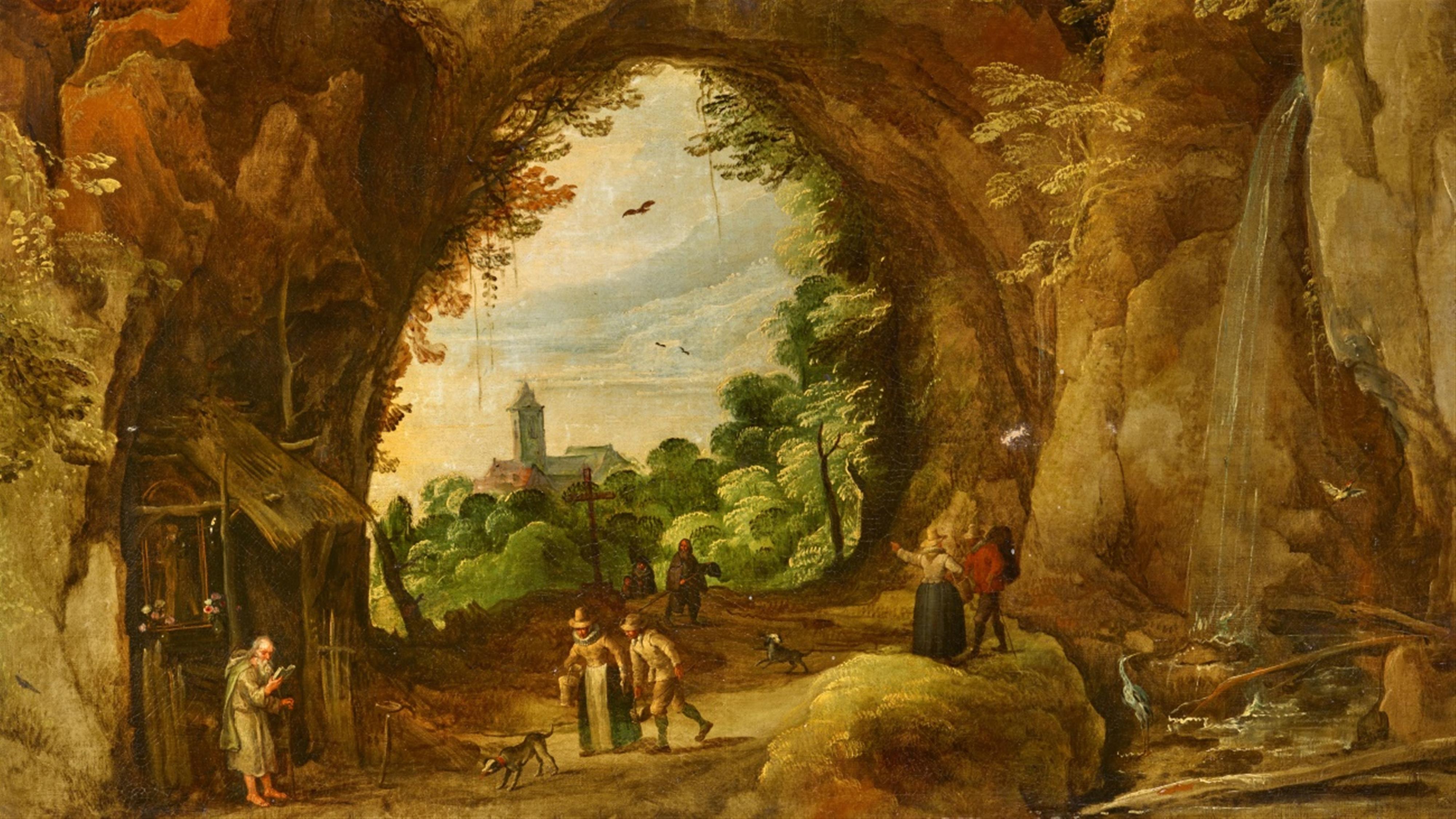 Joos de Momper
Jan Brueghel the Younger - Grotto Landscape with a Hermitage - image-1