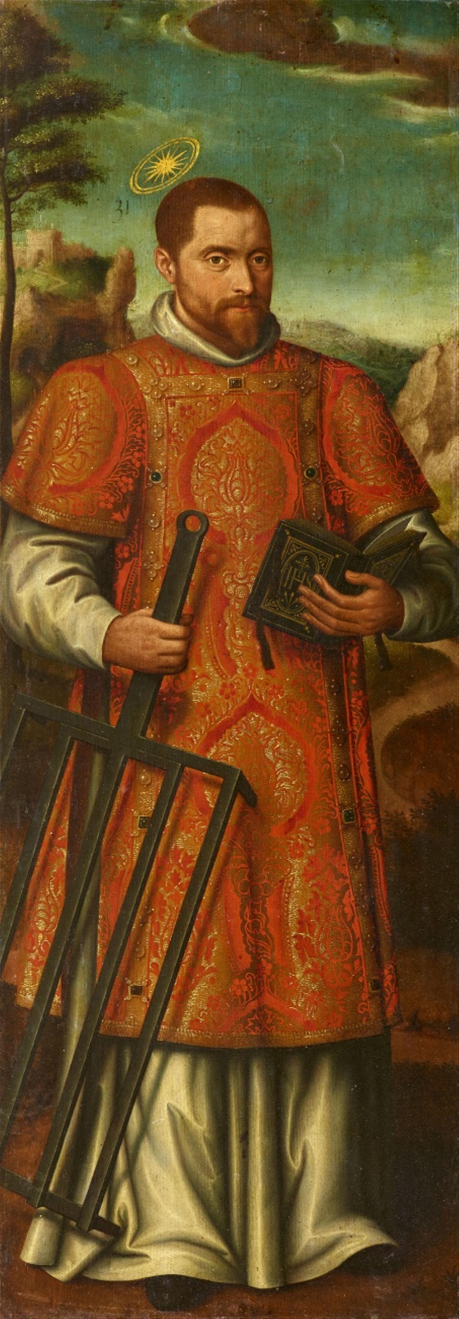 Jan Claeissens - Vier Tafeln: Die Hleiligen Lorenz, Georg, Franz von Assisi sowie ein kniender Stifter - image-3