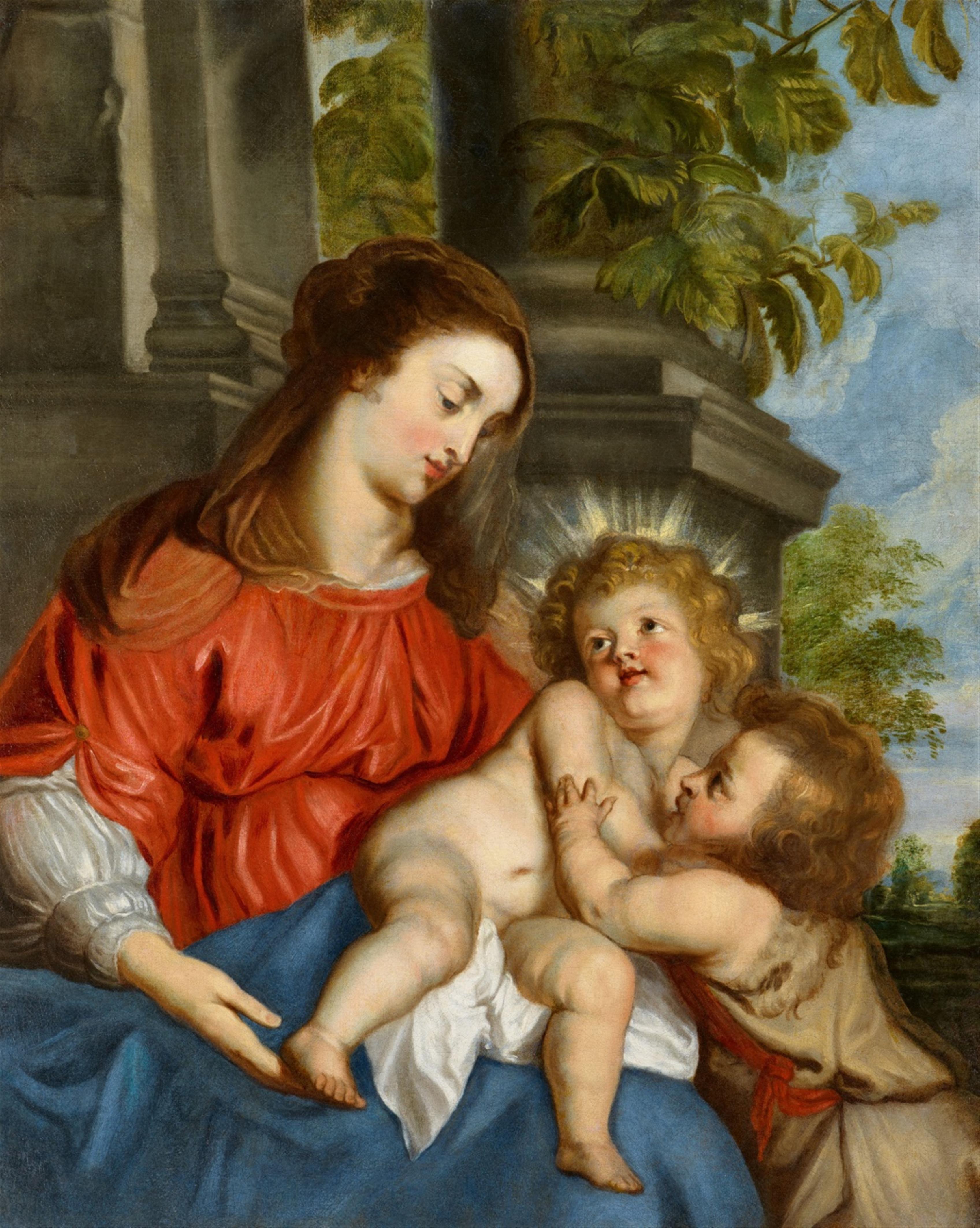 Erasmus Quellinus II - Madonna and Child with St John the Baptist - image-1