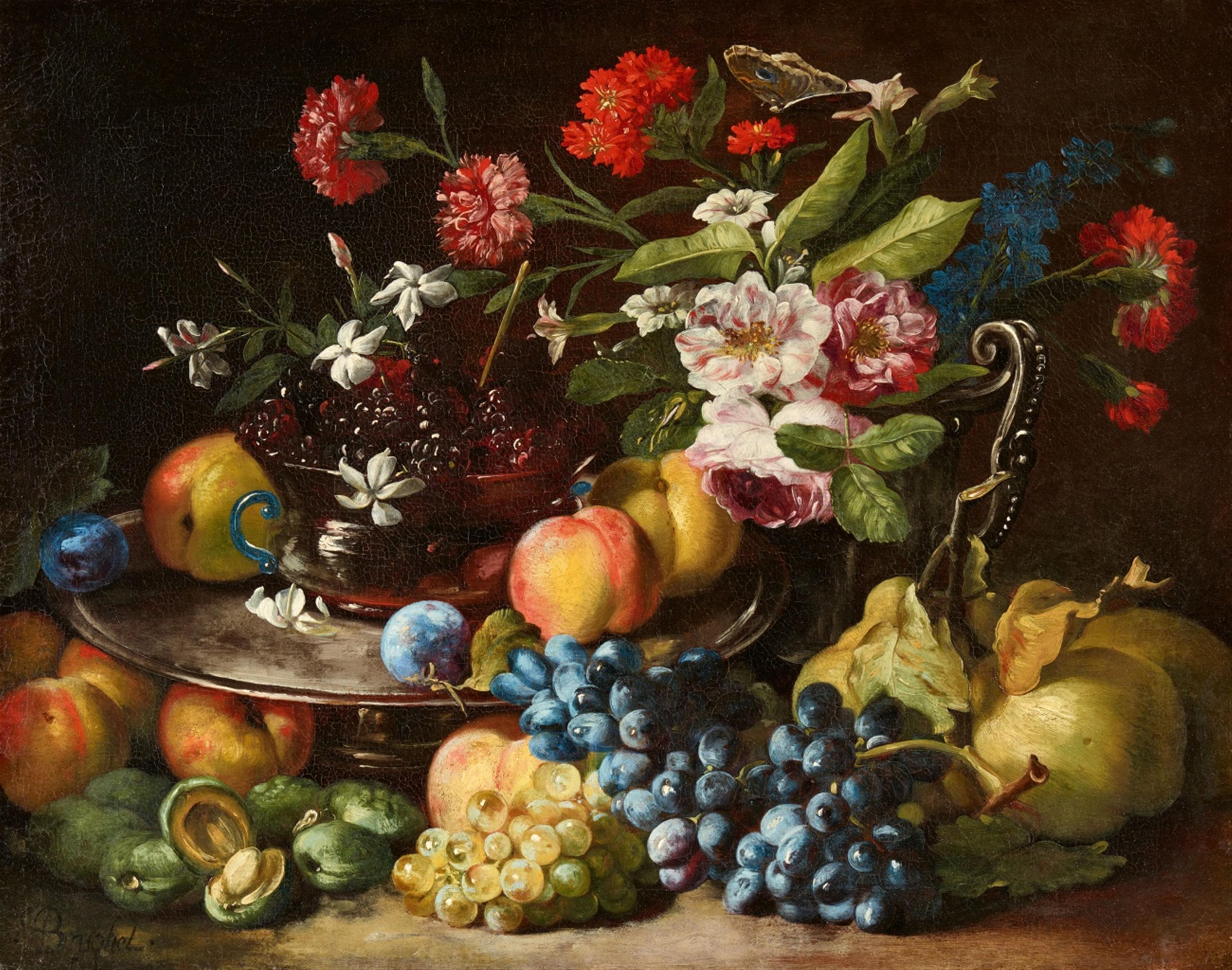 Abraham Brueghel - Still Life with Fruit and Flowers - image-1