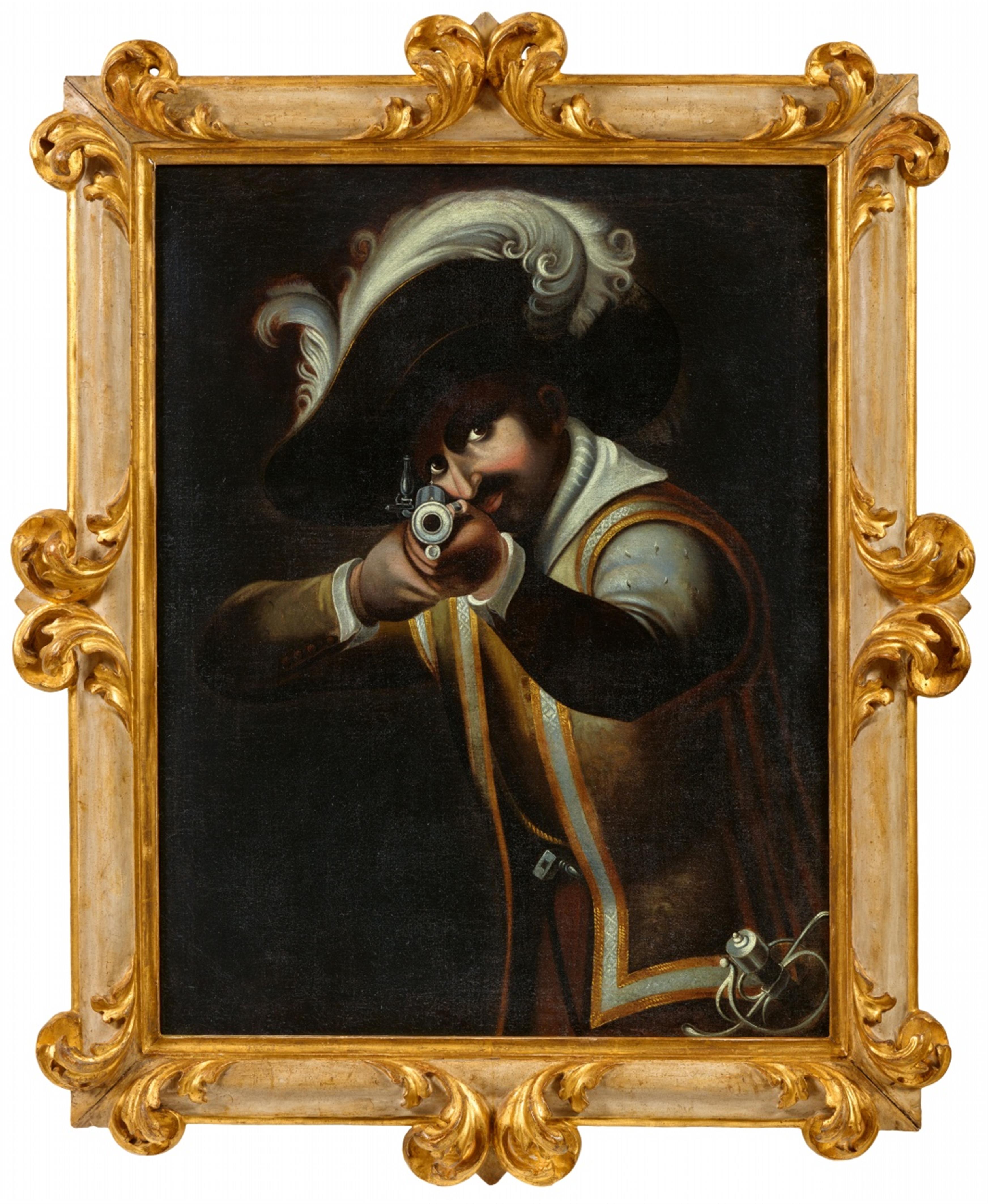 Florentiner Meister 17. Jahrhundert - Mann, mit dem Gewehr zielend - image-1