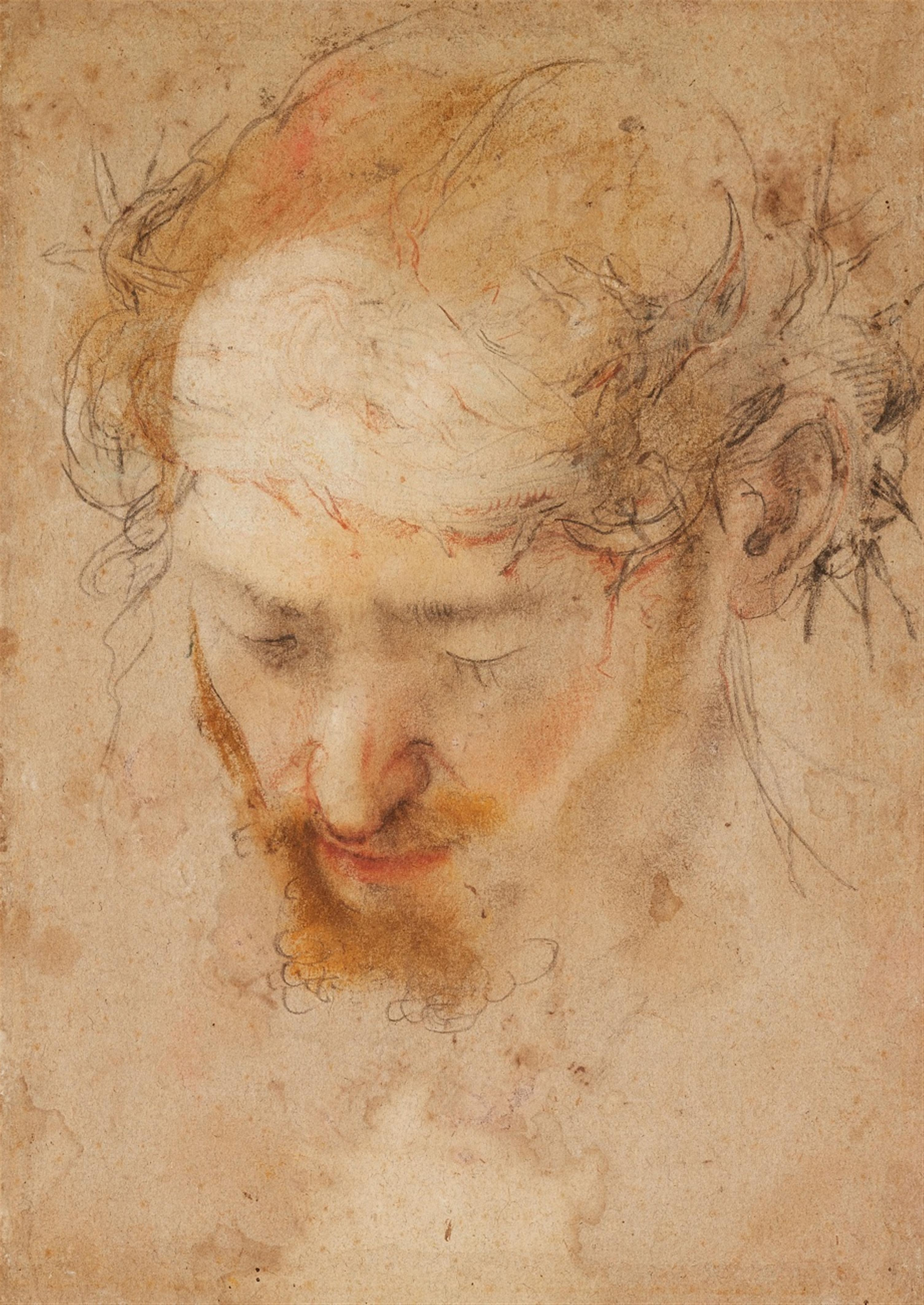 Federico Barocci - The Head of Christ with the Crown of Thorns - image-1