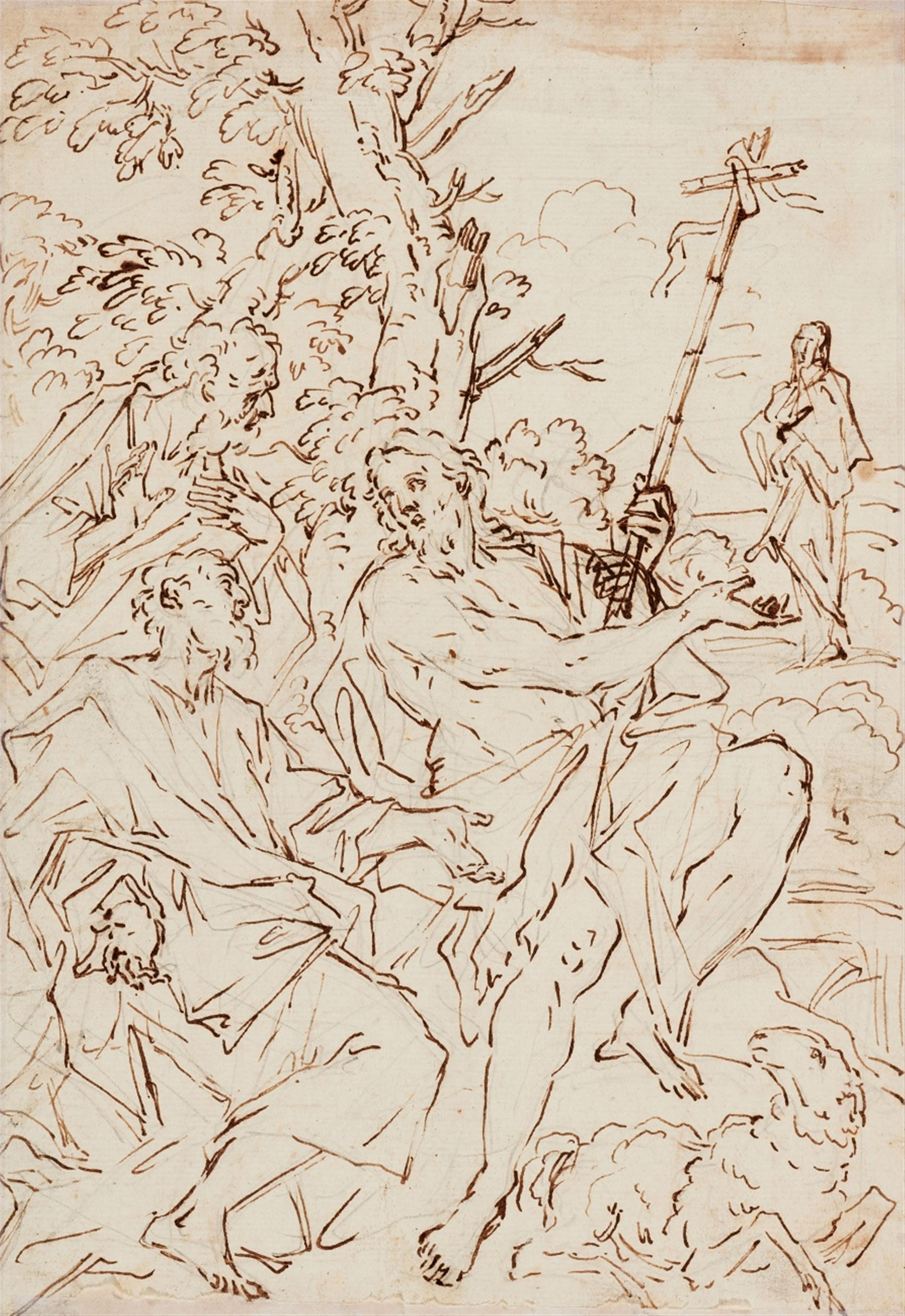Jacopo Negretti, gen. Palma Il Giovane, zugeschrieben - Heiliger Johannes der Täufer - image-1