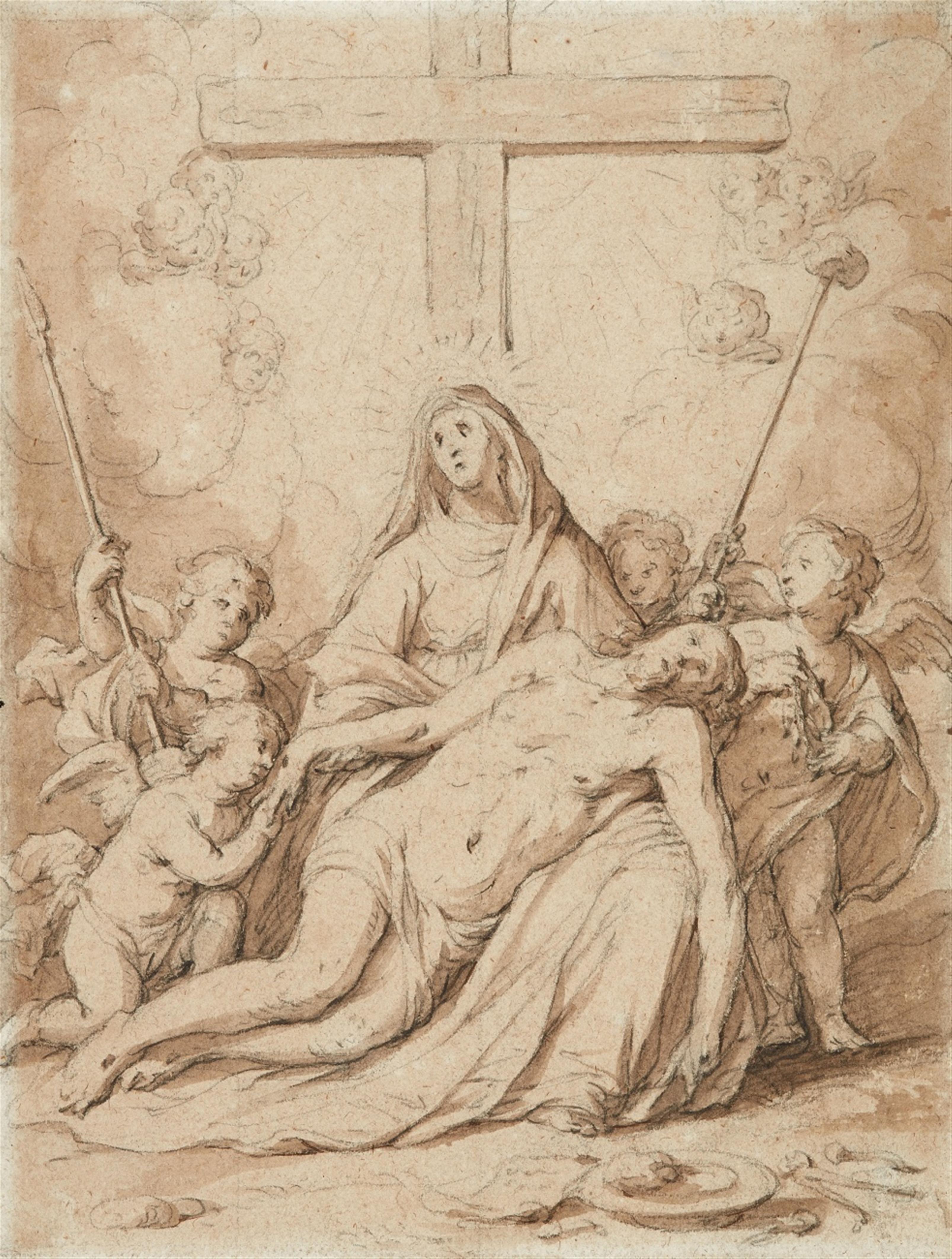 Flämischer Meister des 17. Jahrhunderts - Beweinung Christi - image-1