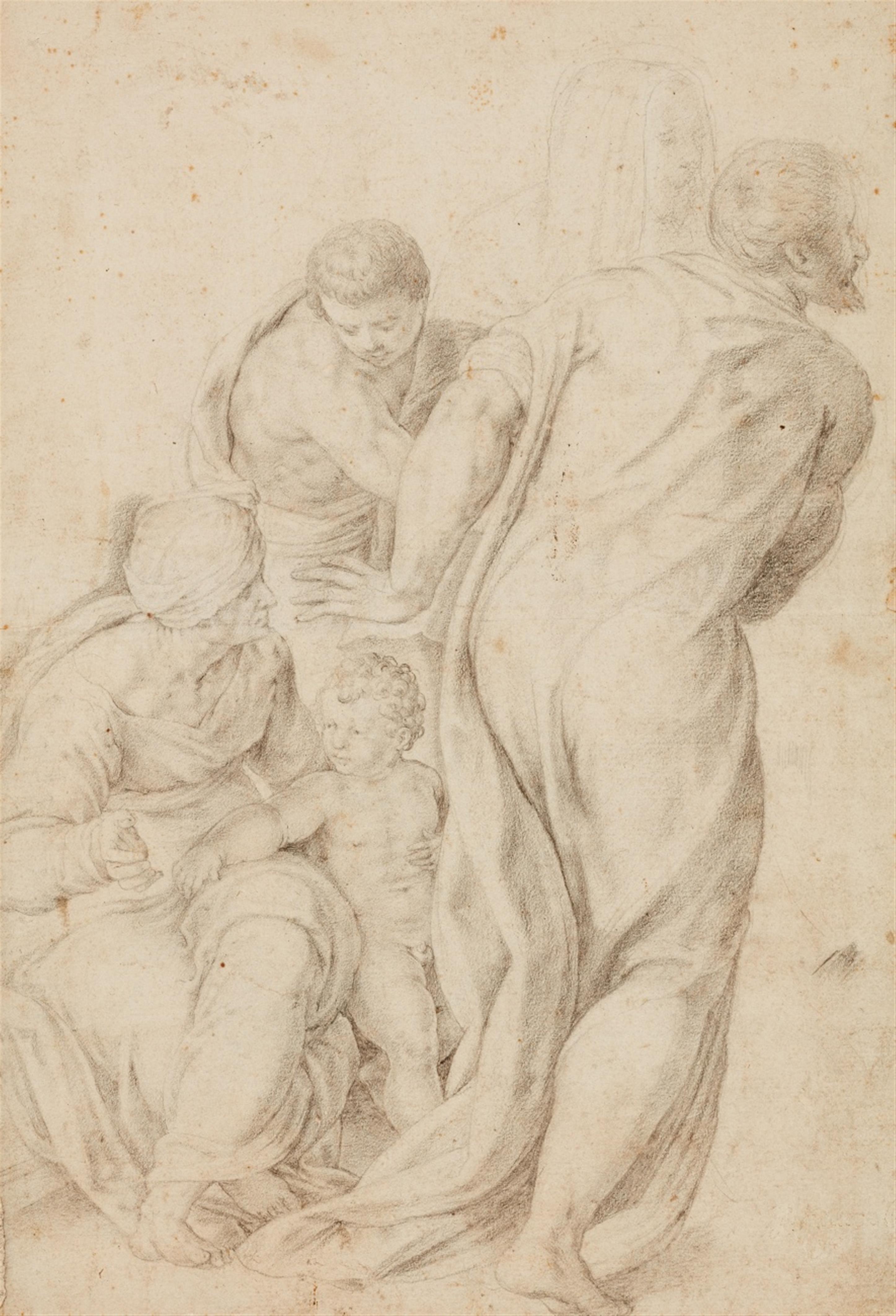 Giuseppe Porta, nach - Figurengruppe nach dem Fresko "Papst Alexander empfängt Friedrich Barbarossa" - image-1