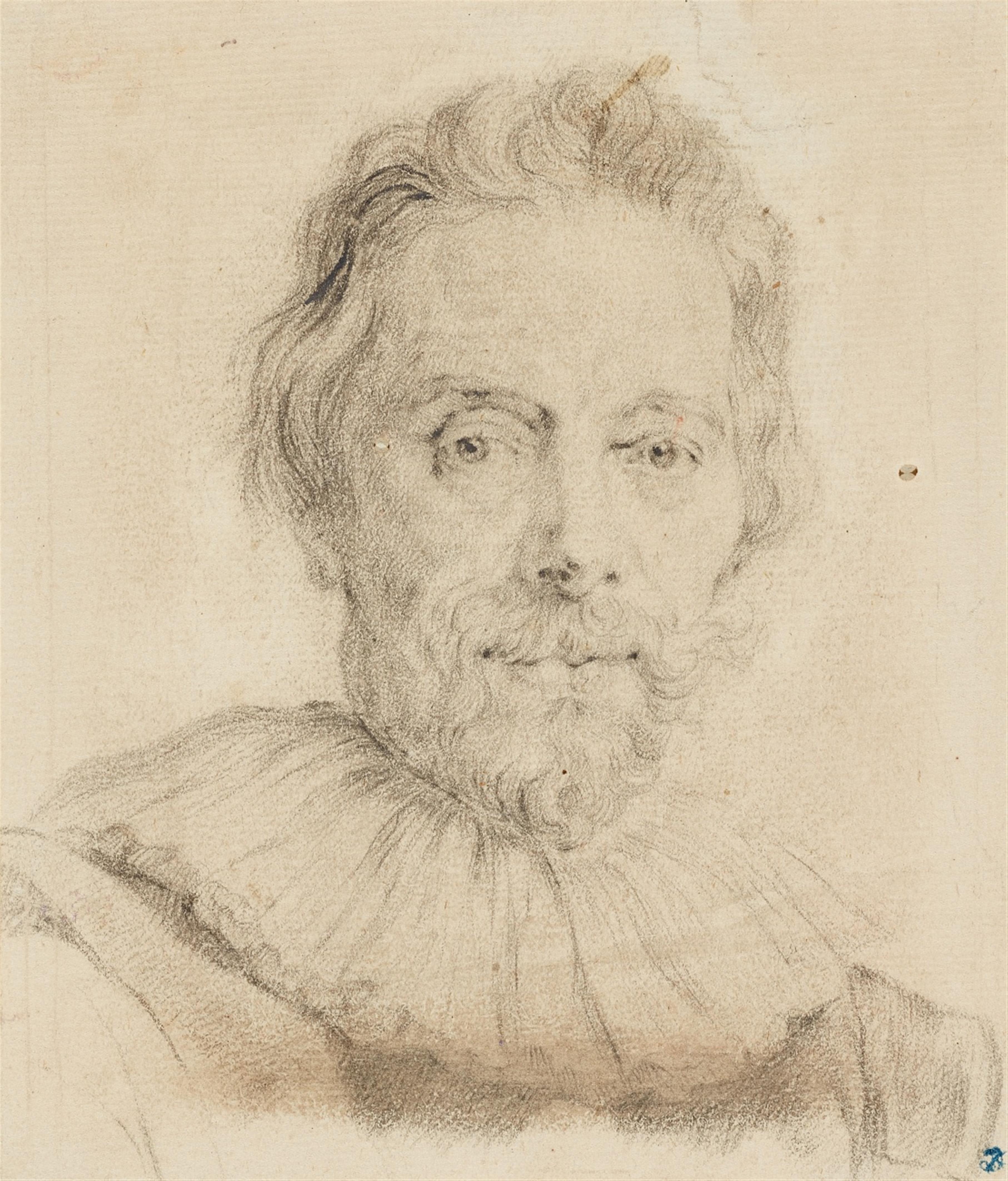 Anthony Van Dyck, copy after - Portrait of the Antwerp Publisher Ioannes Barbé - image-1