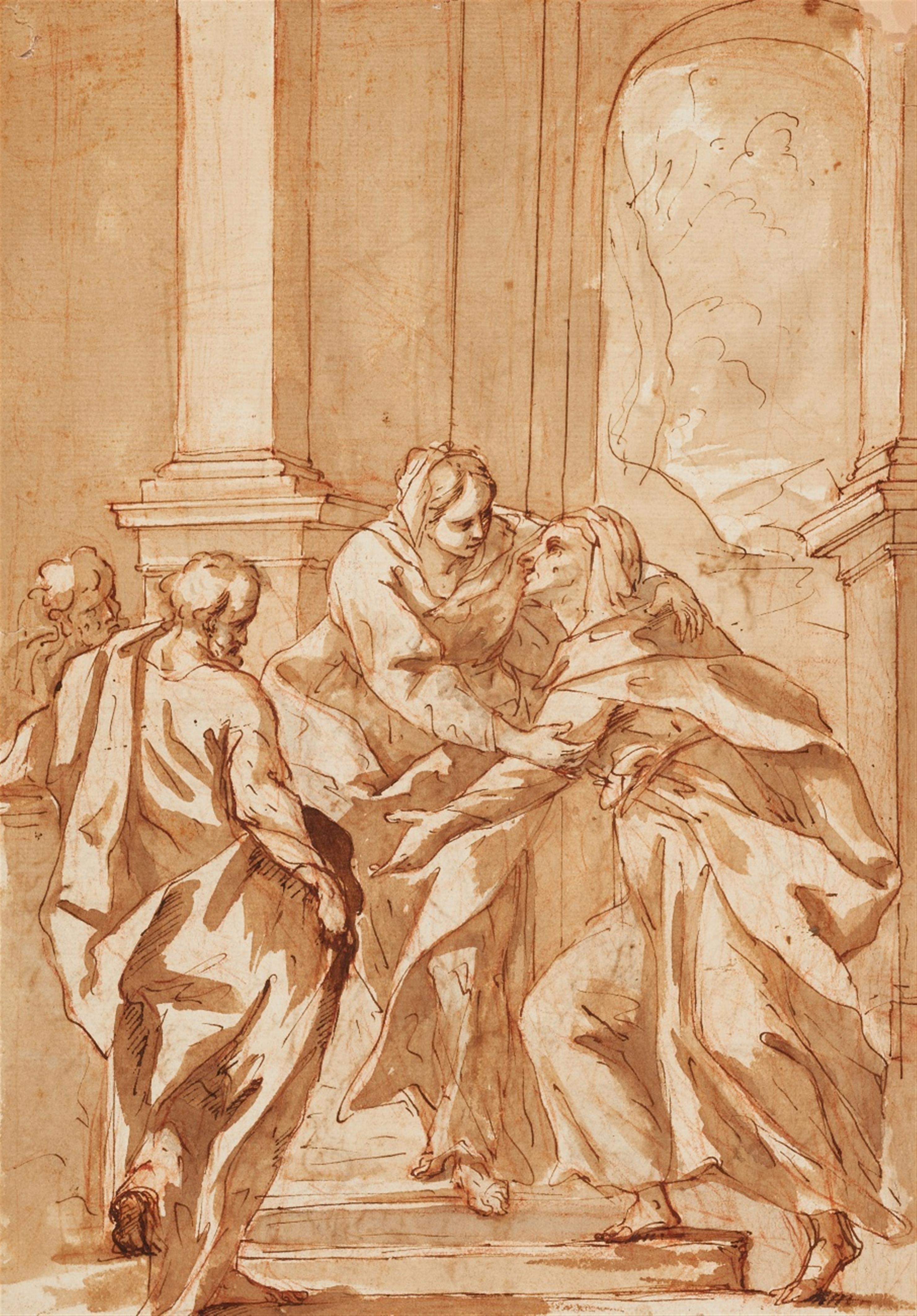 Domenico Piola, attributed to - The Visitation - image-1