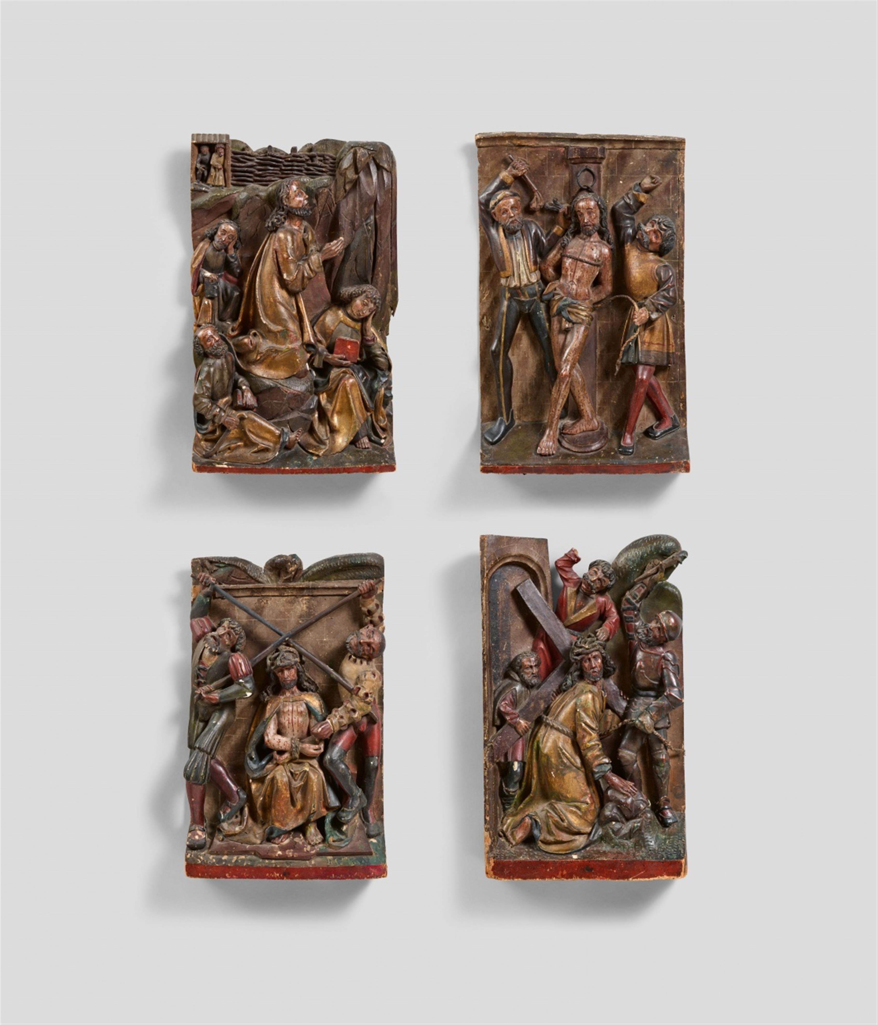 Wohl Mitteldeutsch 2. Hälfte 15. Jahrhundert - Vier Szenen aus der Passion Christi - image-1