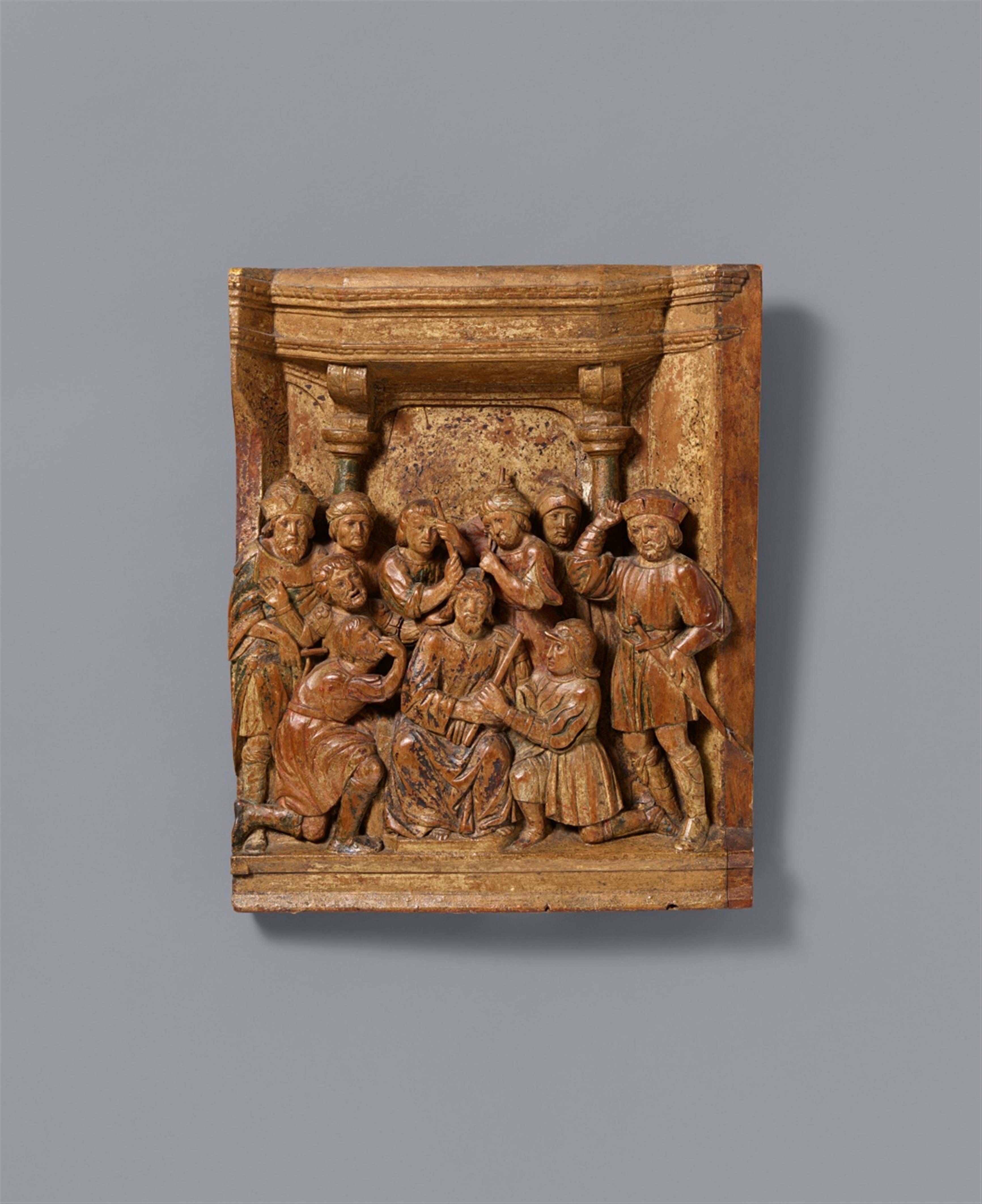 German late 16th century - Two late 16th century German carved wood reliefs with scenes from the Passion - image-2