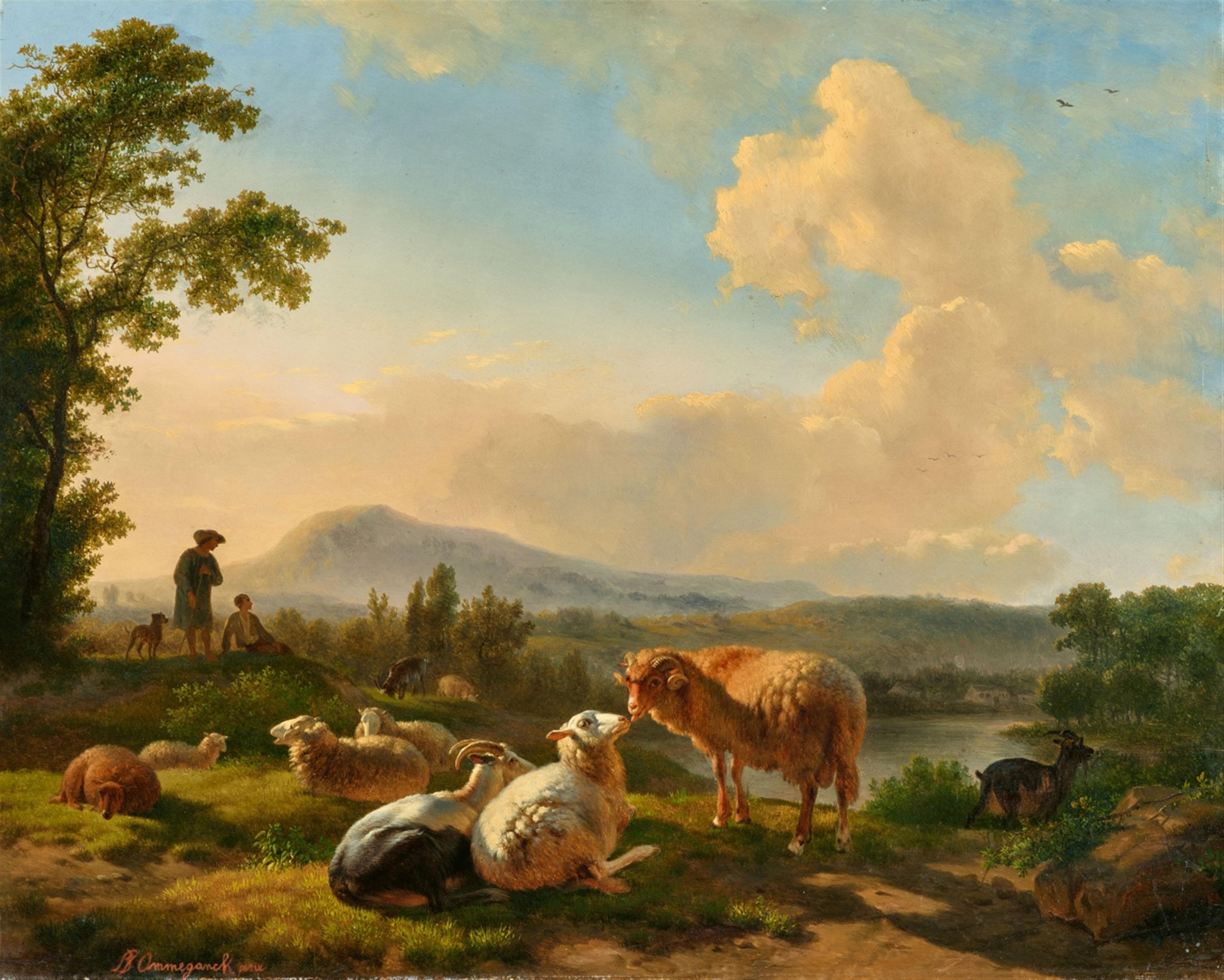 Balthasar Paul Ommeganck - Landschaft mit Hirten und Schafen - image-1