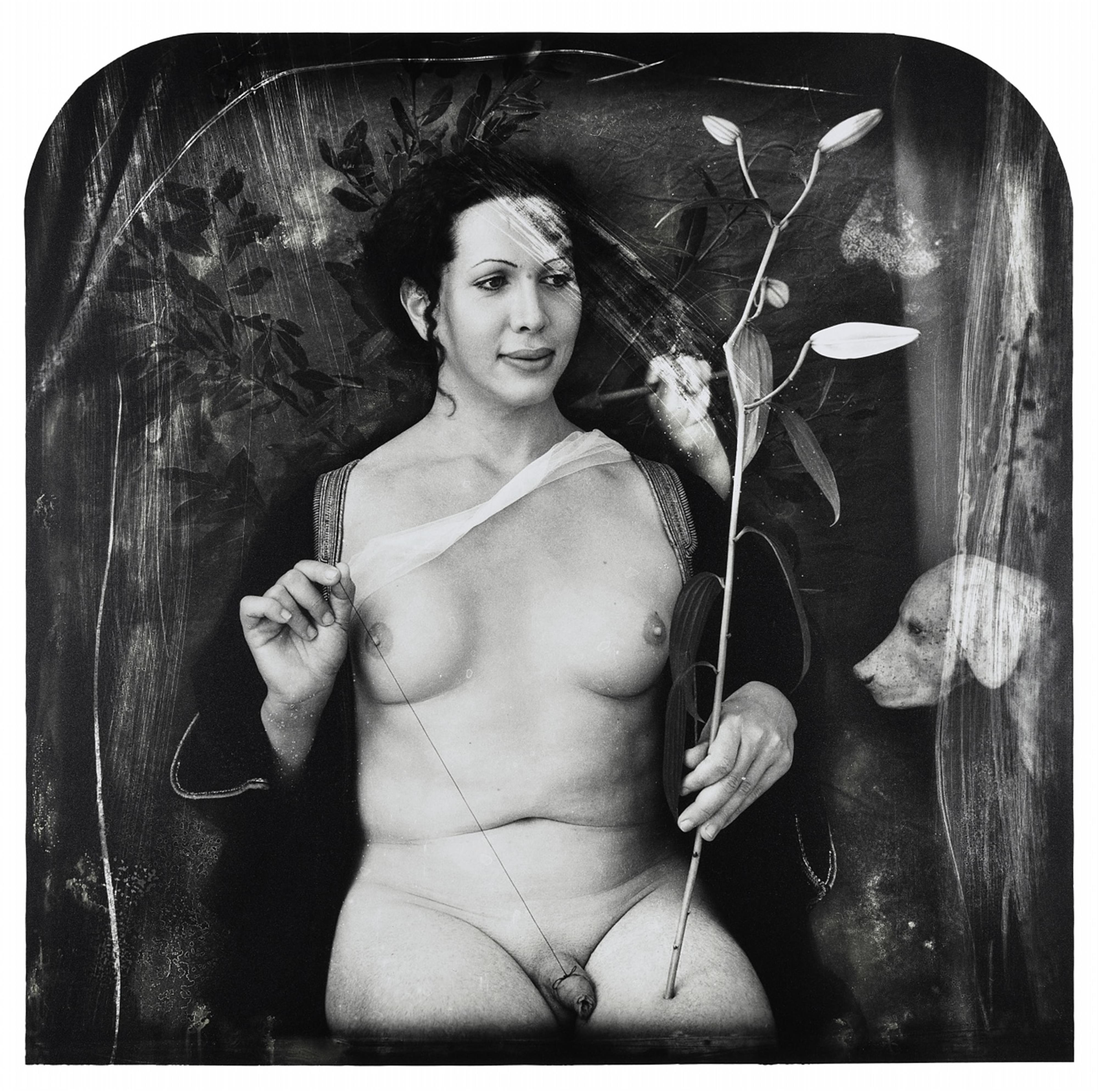 Joel-Peter Witkin - Portrait of Signoria Di Nobili and the Sorrows to come, Rome - image-1