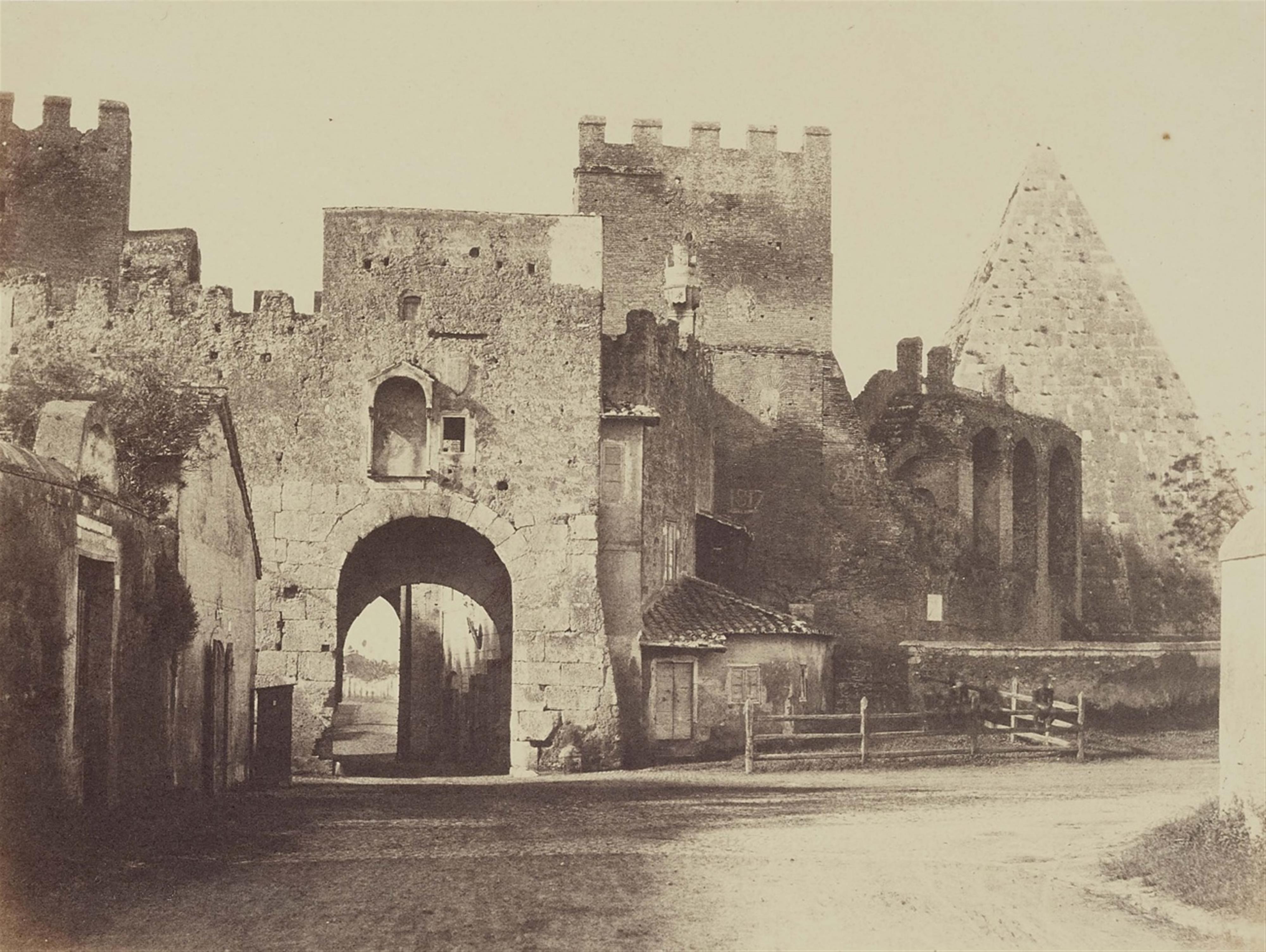 Anonymous - Porta San Paolo and Pyramid of Cestius - image-1